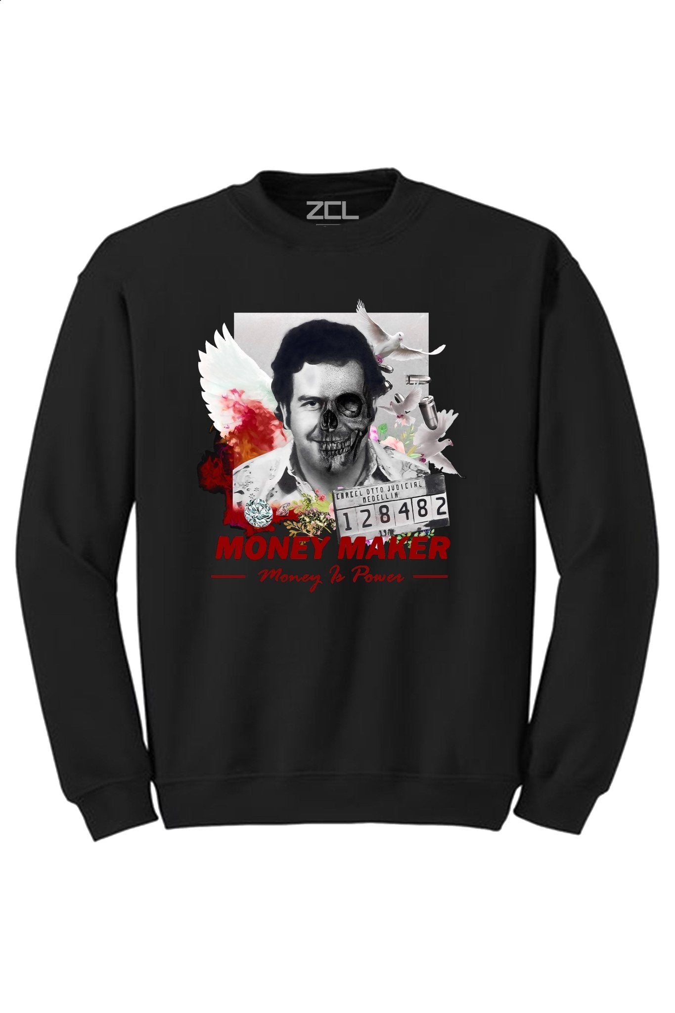 Official Money Maker Crewneck Sweatshirt (Red Logo) Limited