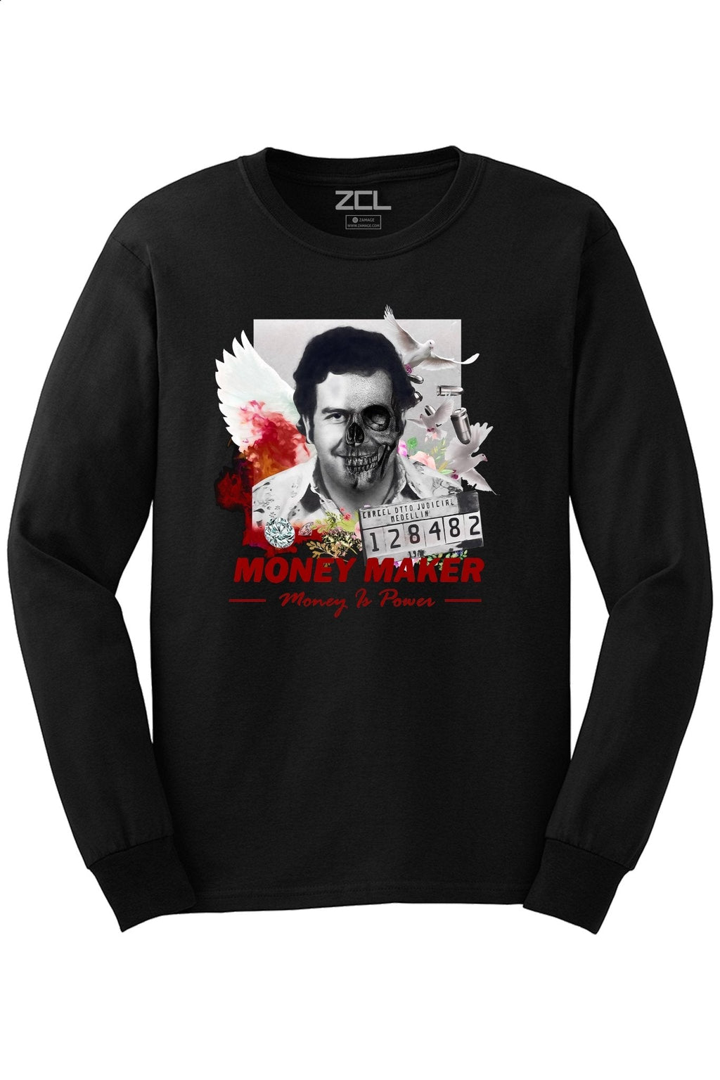 Official Money Maker Long Sleeve Tee (Red Logo) Limited