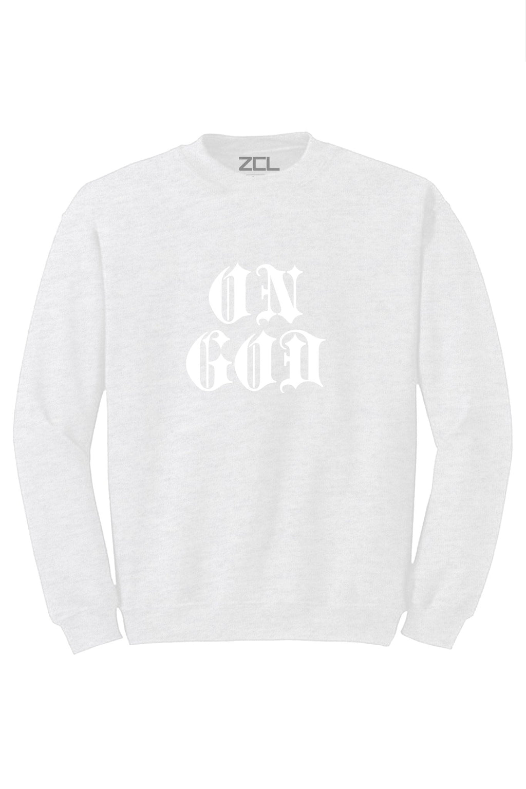 On God Crewneck Sweatshirt (White Logo)