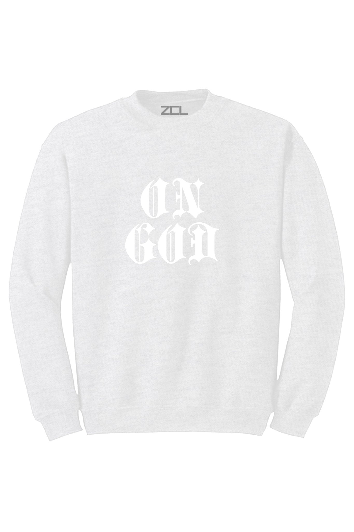 On God Crewneck Sweatshirt (White Logo)