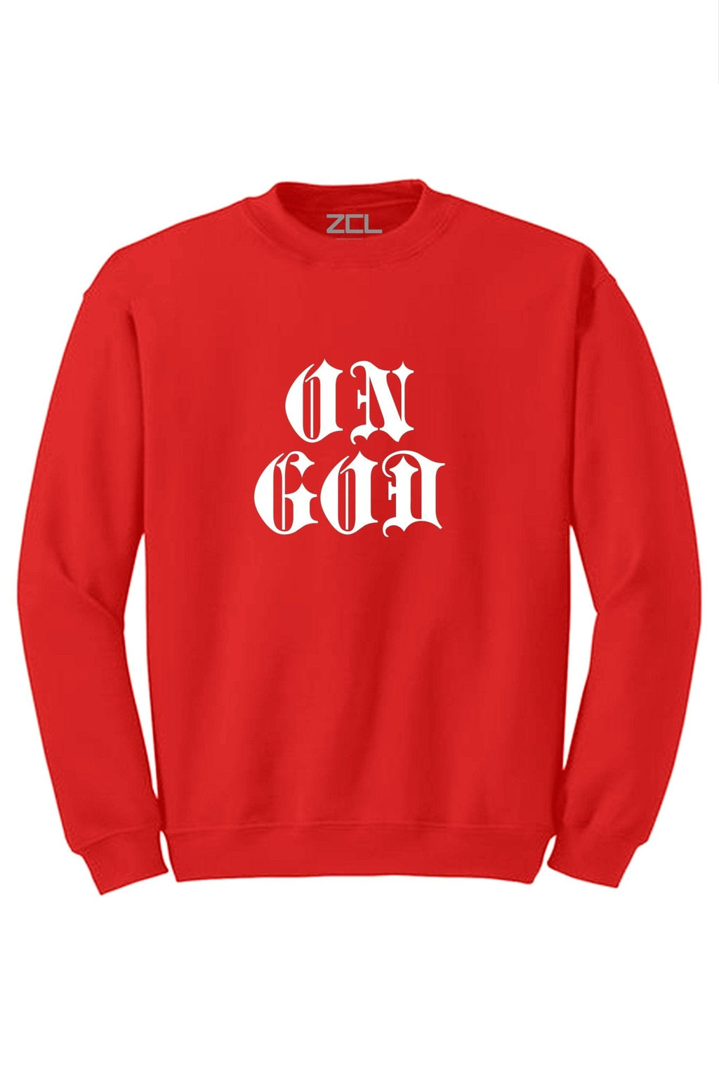 On God Crewneck Sweatshirt (White Logo)