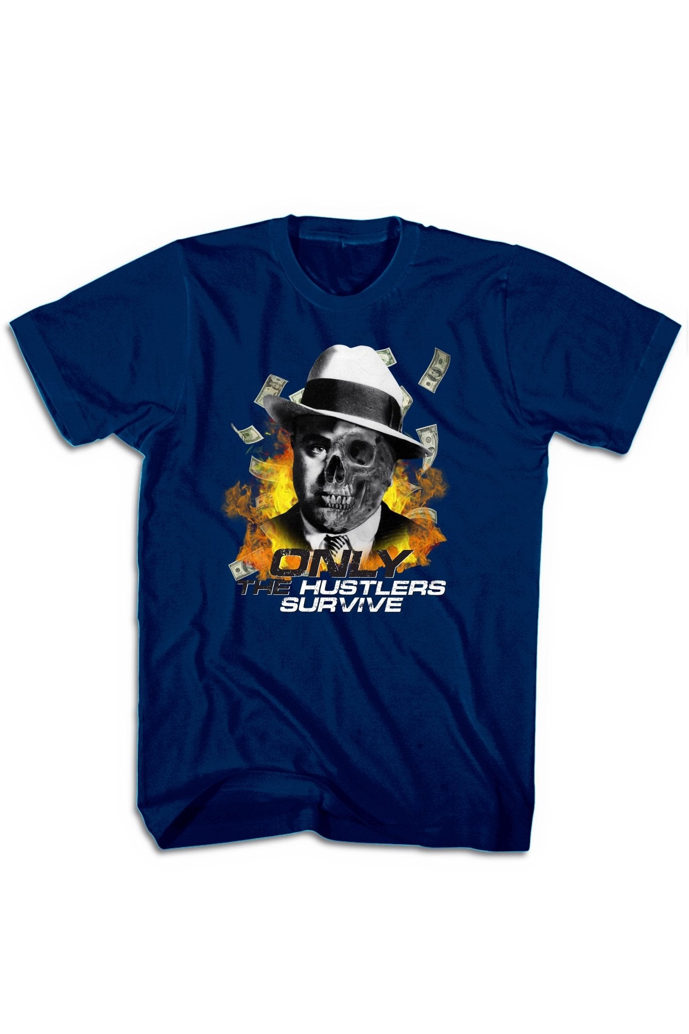 Only The Hustlers Survive Tee (Multi Color Logo)