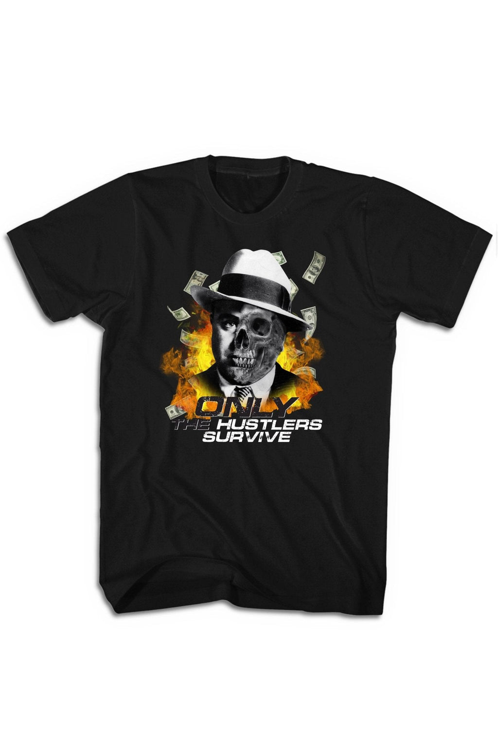 Only The Hustlers Survive Tee (Multi Color Logo)