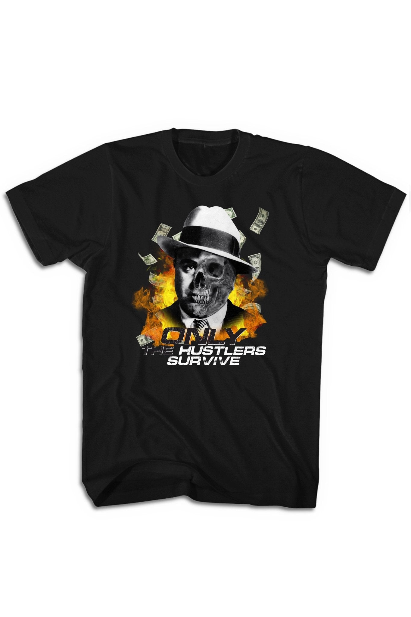 Only The Hustlers Survive Tee (Multi Color Logo)
