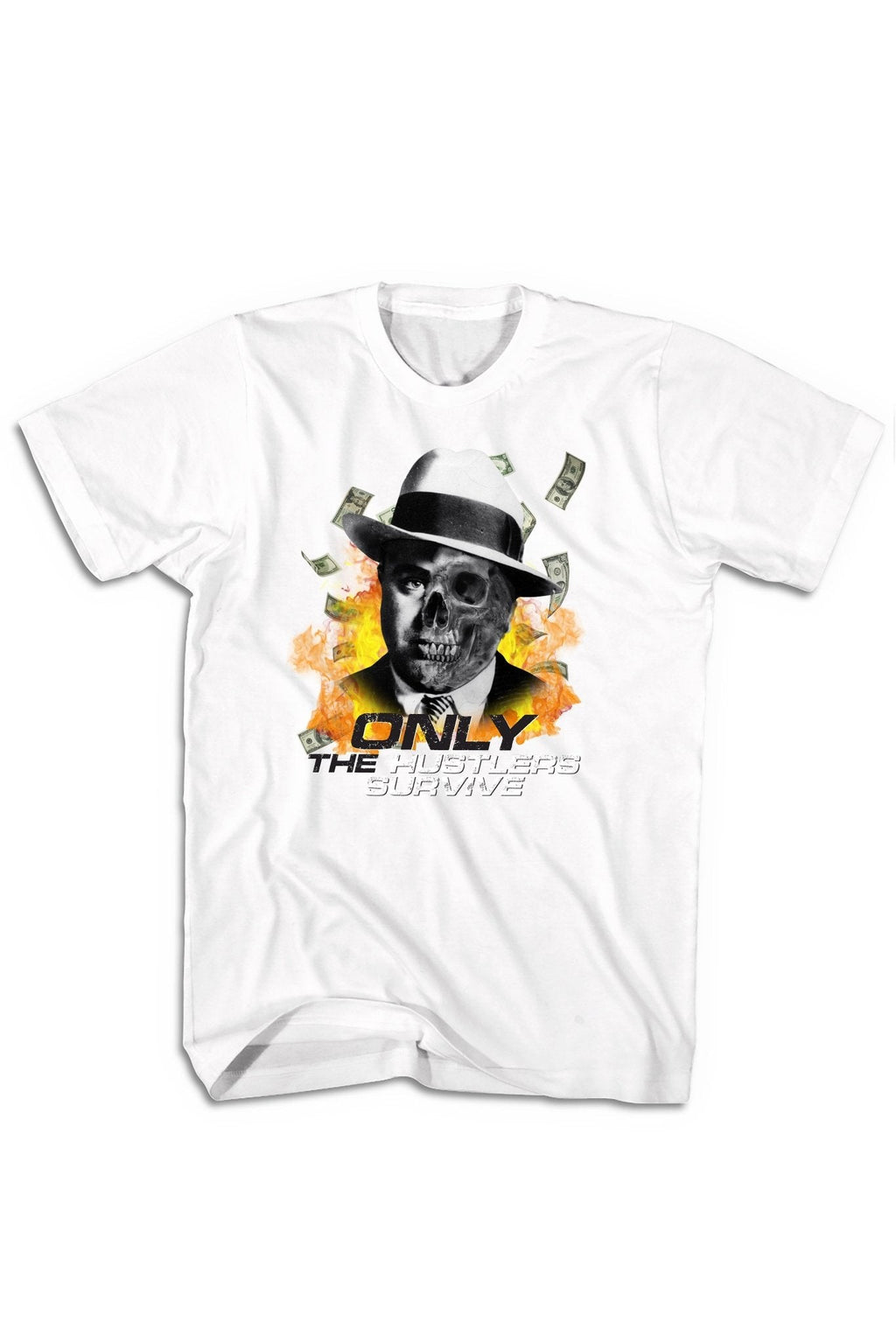 Only The Hustlers Survive Tee (Multi Color Logo)