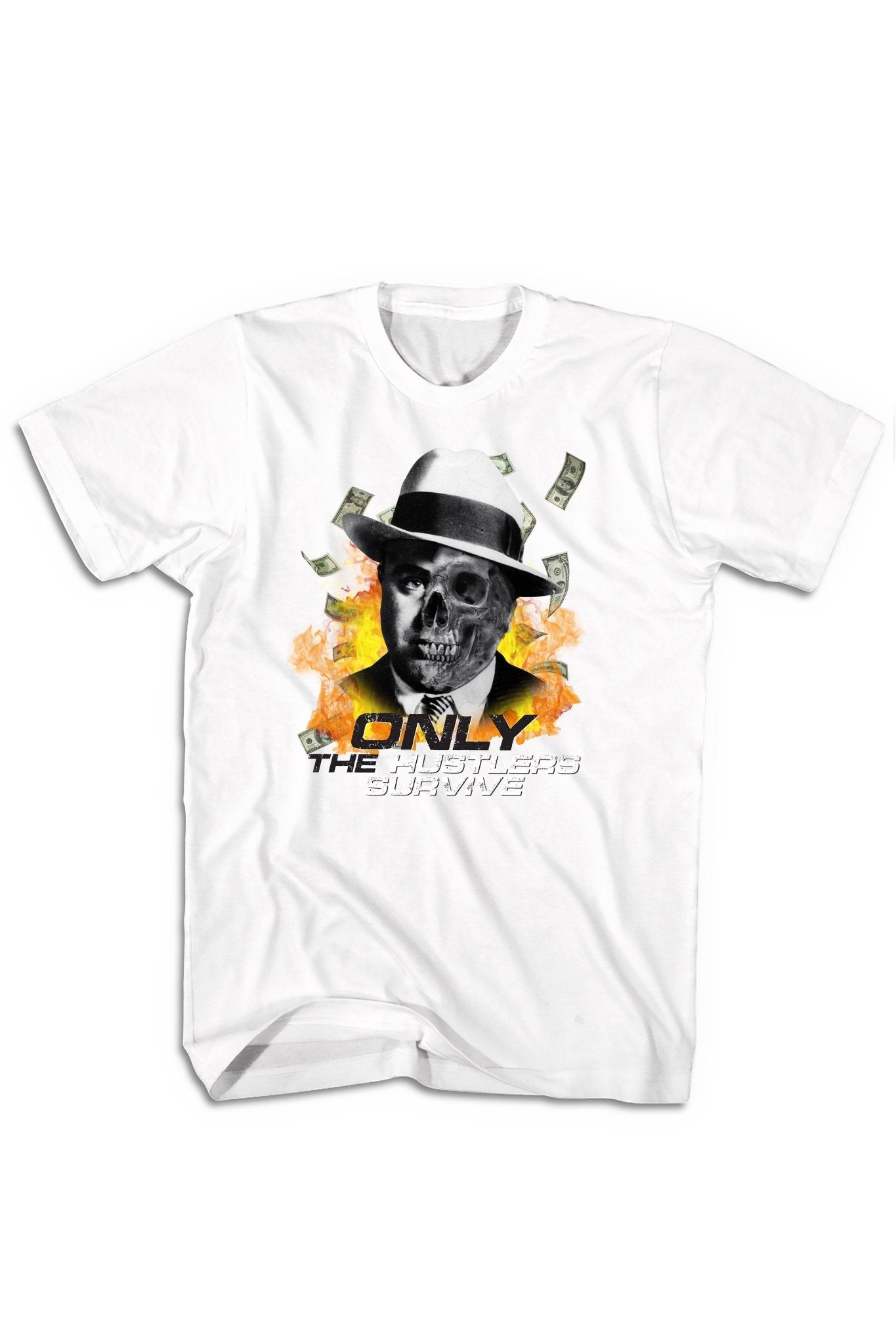 Only The Hustlers Survive Tee (Multi Color Logo)