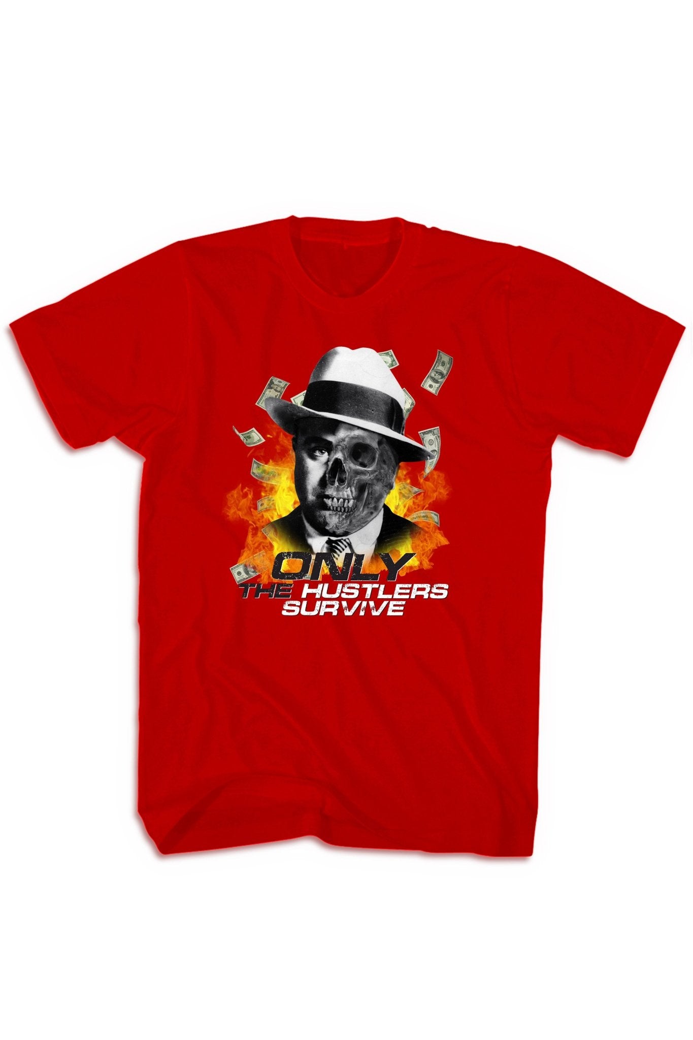 Only The Hustlers Survive Tee (Multi Color Logo)