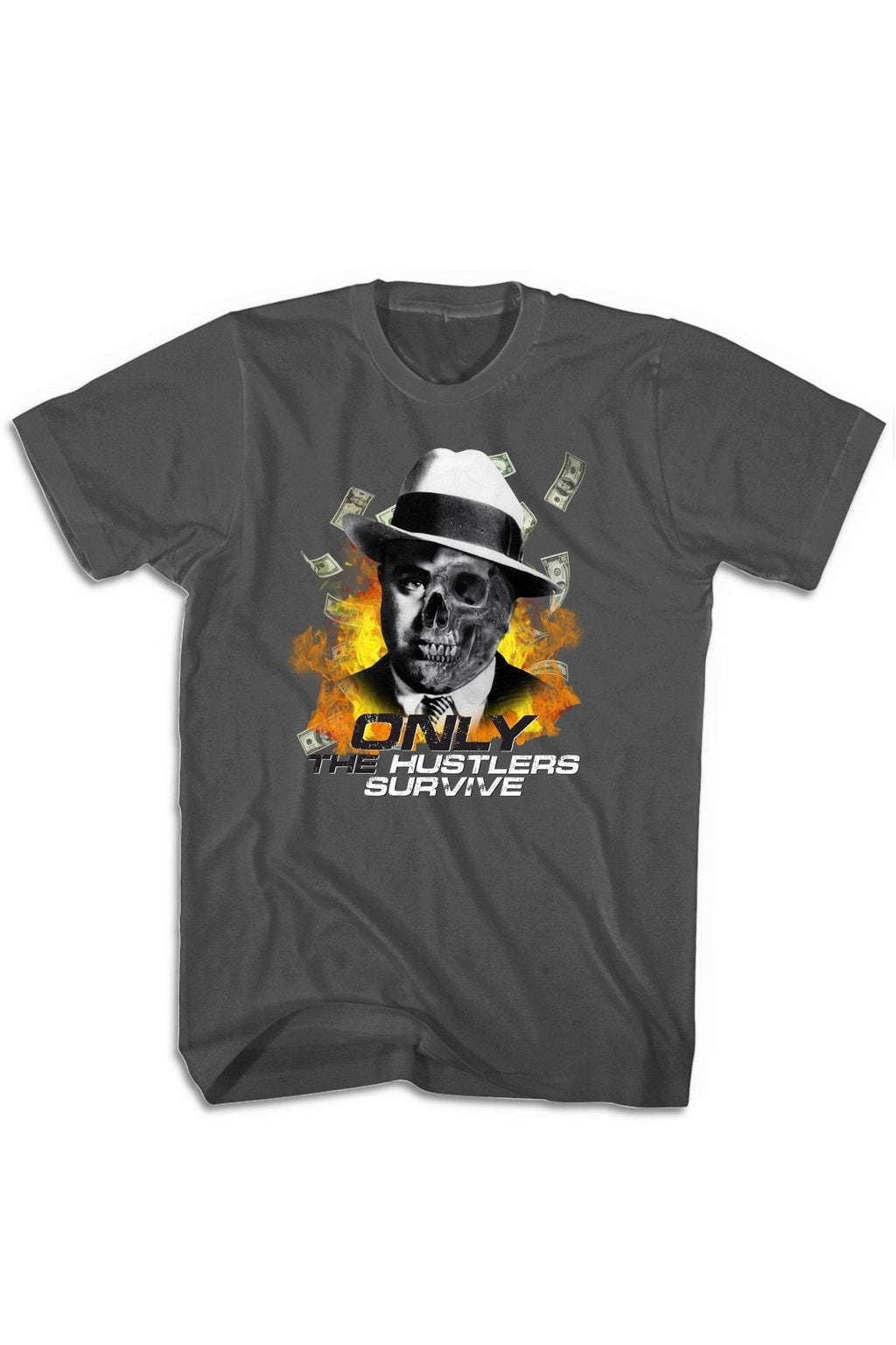 Only The Hustlers Survive Tee (Multi Color Logo)
