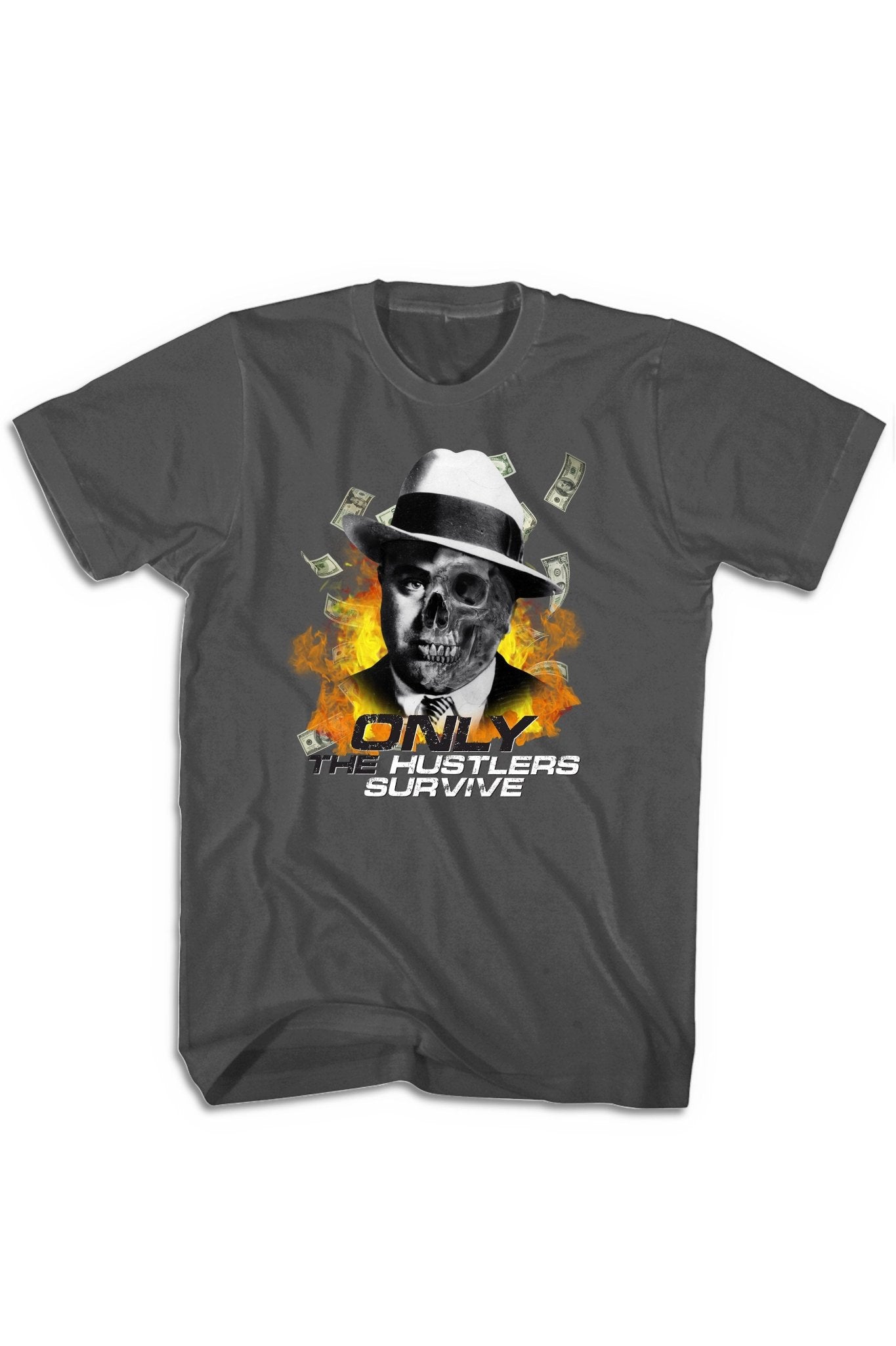 Only The Hustlers Survive Tee (Multi Color Logo)