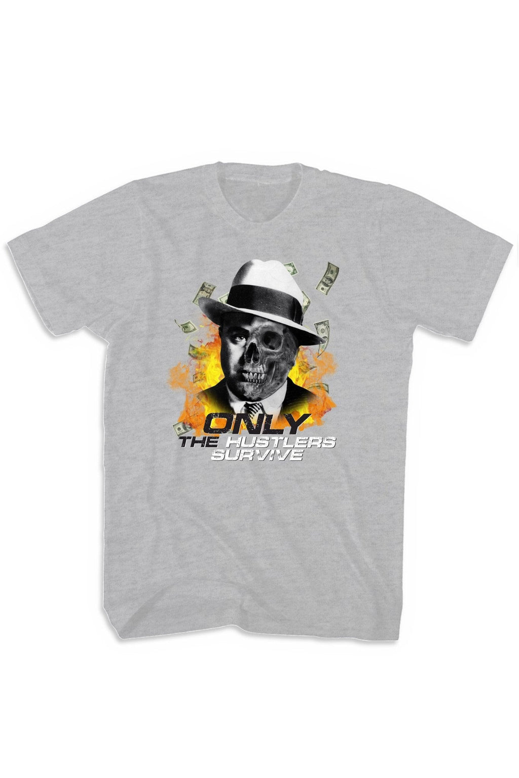 Only The Hustlers Survive Tee (Multi Color Logo)