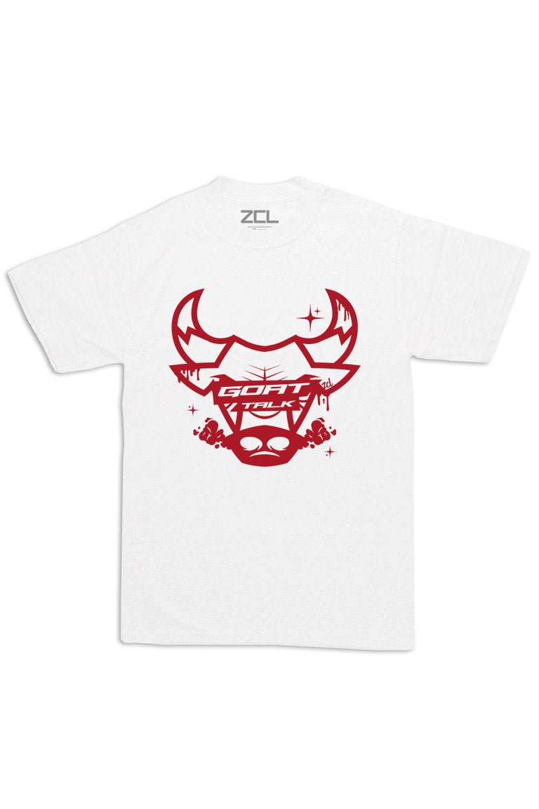 Oversized Goat Talk Tee (Red Logo)