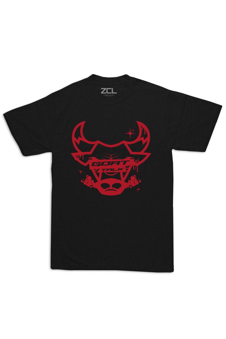Oversized Goat Talk Tee (Red Logo)