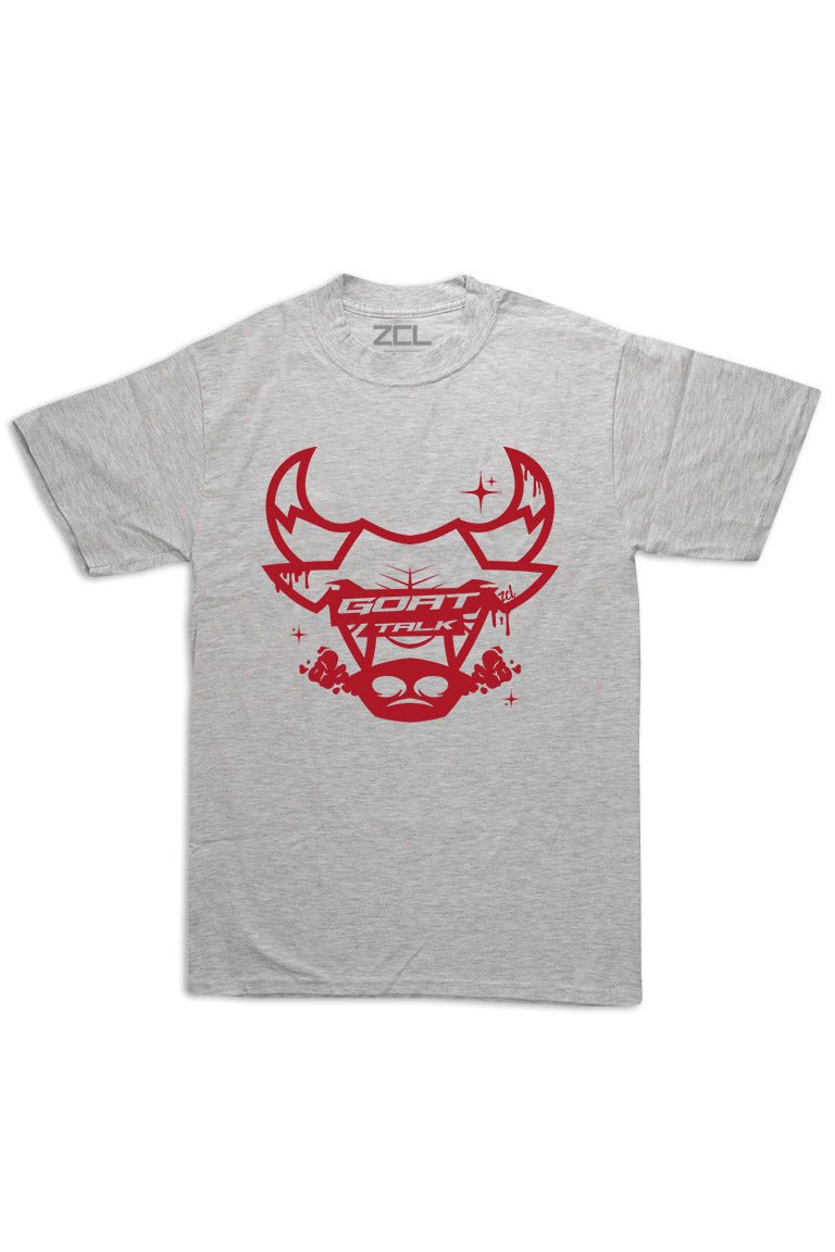 Oversized Goat Talk Tee (Red Logo)