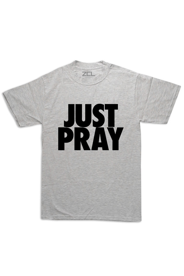 Oversized Just Pray Tee (Black Logo)