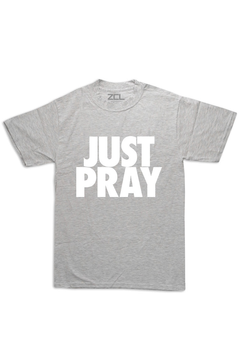 Oversized Just Pray Tee (White Logo)