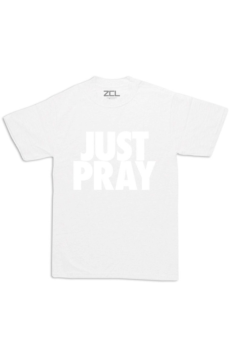 Oversized Just Pray Tee (White Logo)