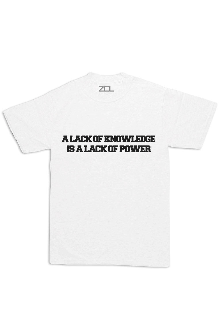 Oversized Knowledge & Power Tee (Black Logo)