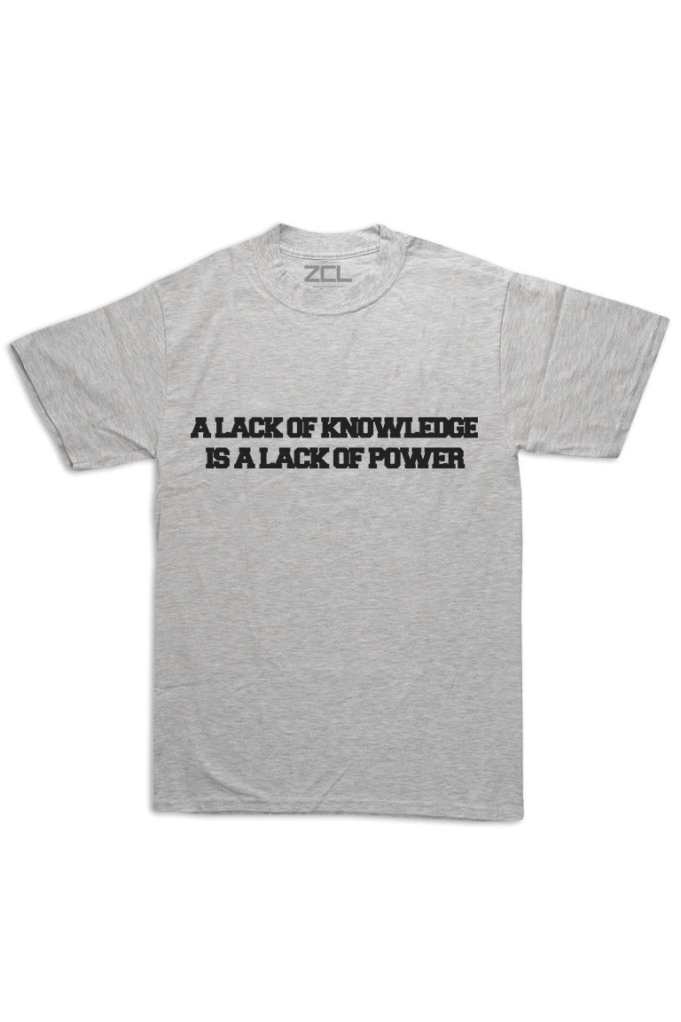 Oversized Knowledge & Power Tee (Black Logo)