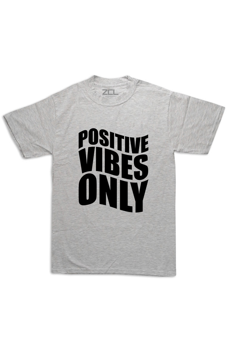 Oversized Positive Vibes Only Tee (Black Logo)