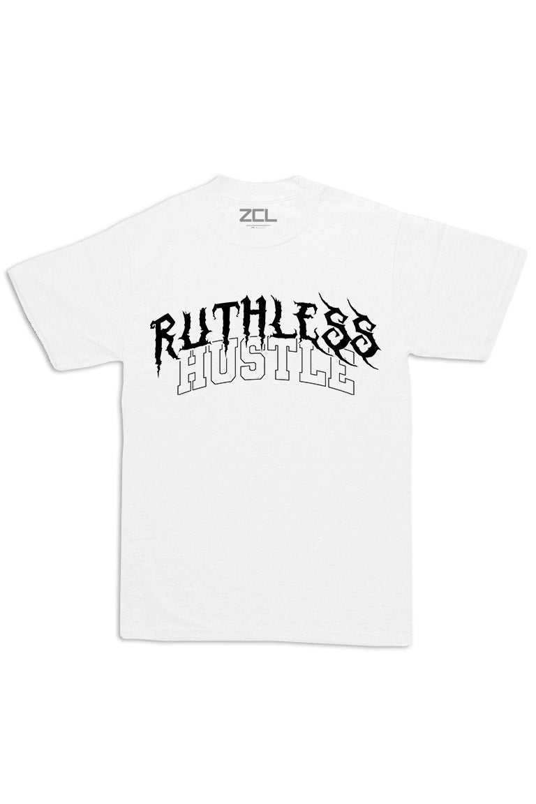 Oversized Ruthless Hustle Tee (Black Logo)