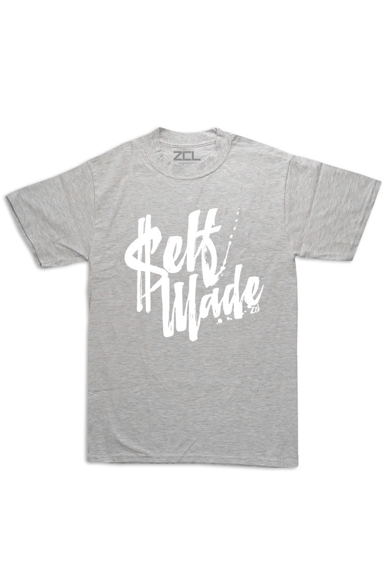 Oversized Self Made Tee (White Logo)