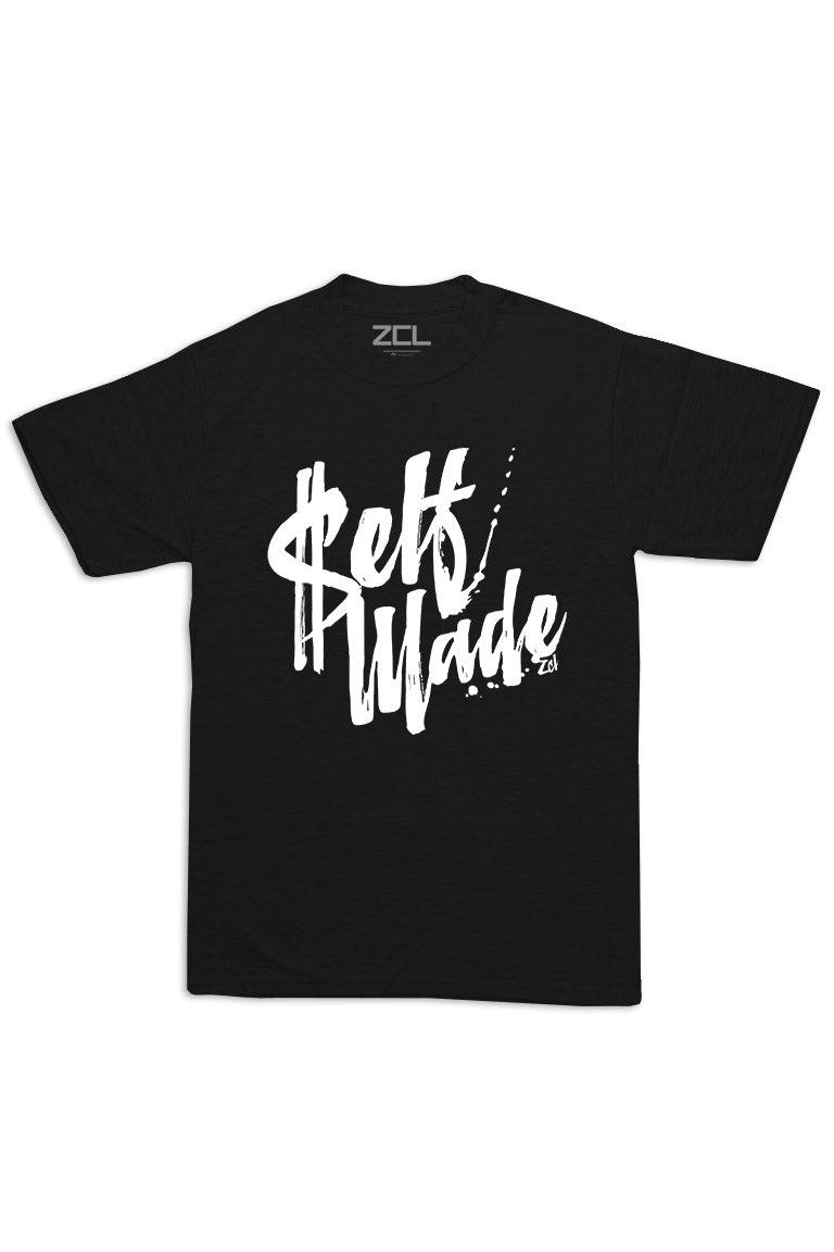 Oversized Self Made Tee (White Logo)