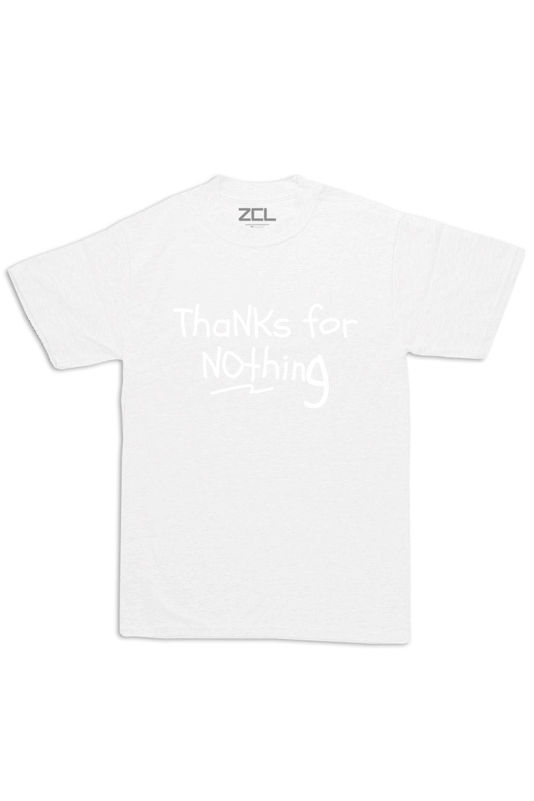 Oversized Thanks For Nothing Tee (White Logo)