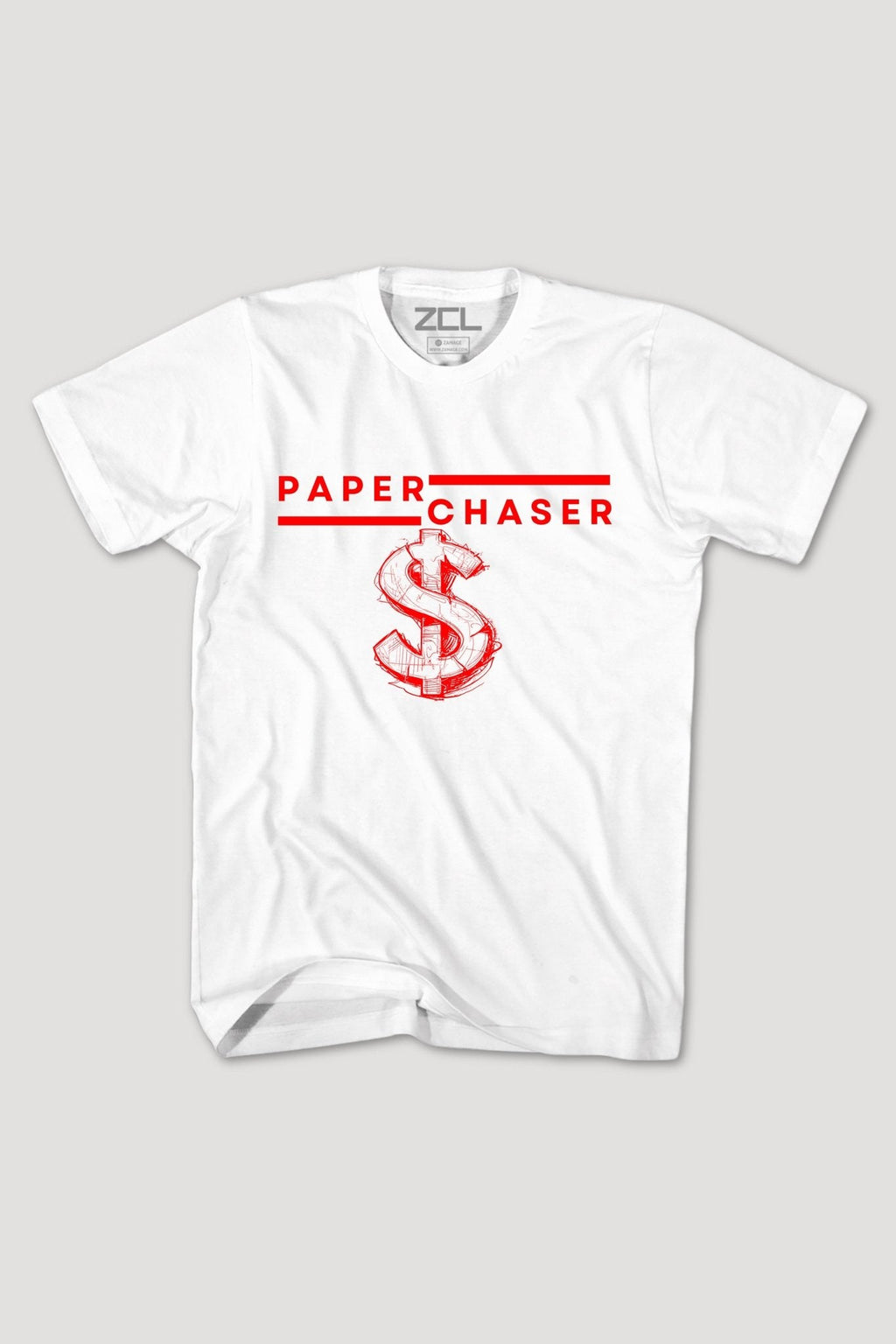 Paper Chaser Tee (Red Logo)