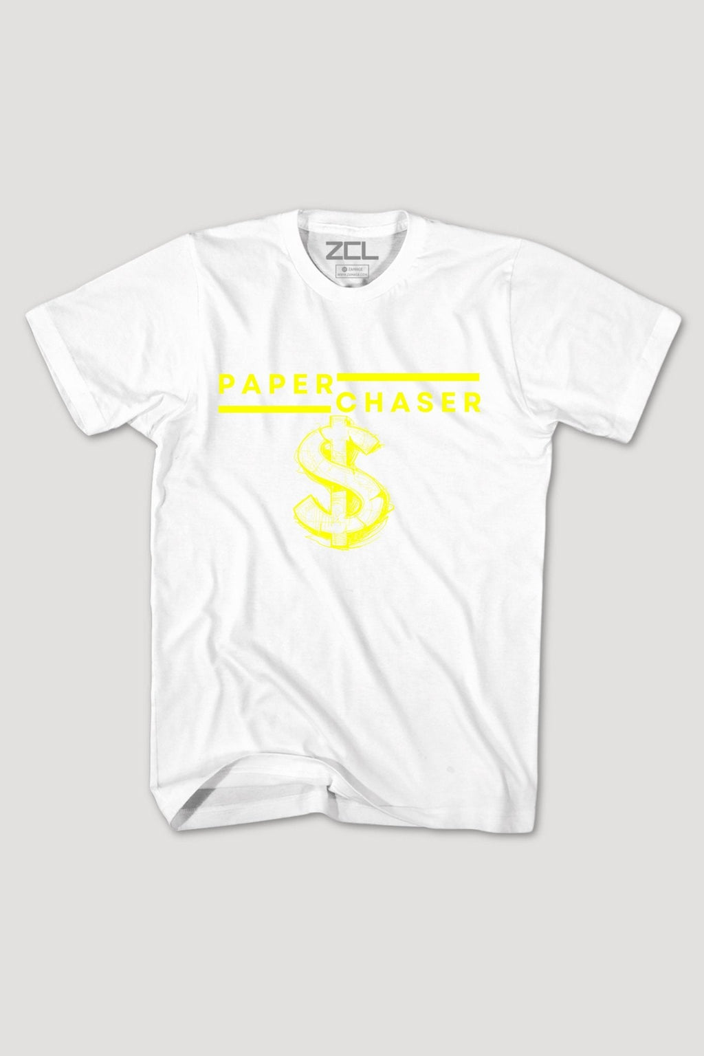 Paper Chaser Tee (Yellow Logo)