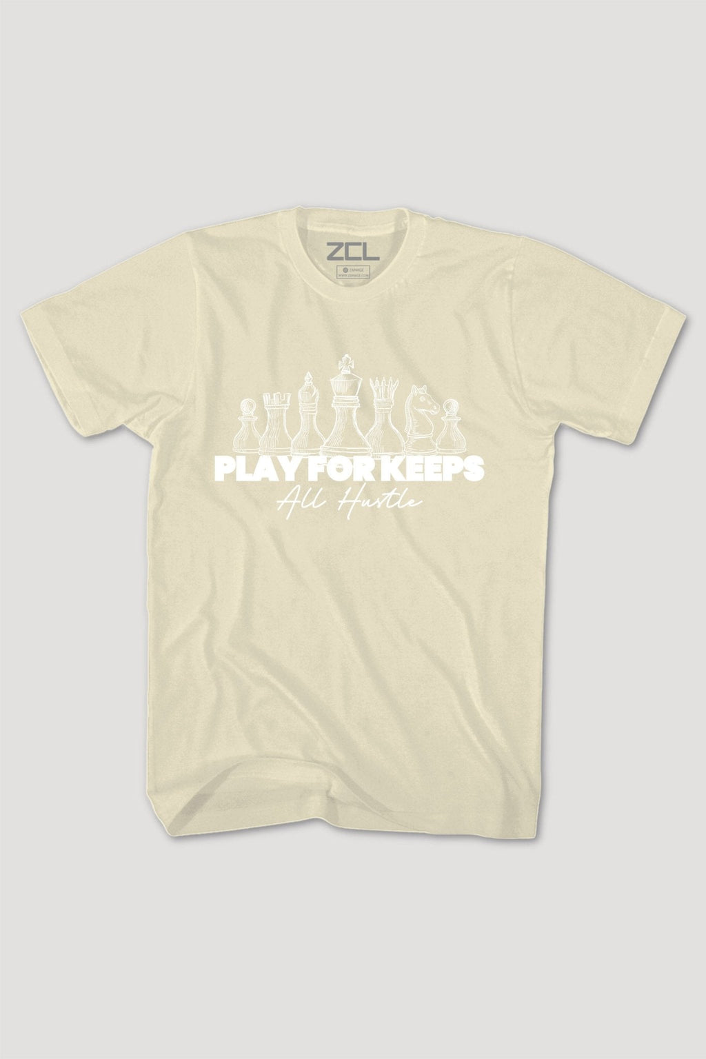 Play For Keeps Tee (White Logo)