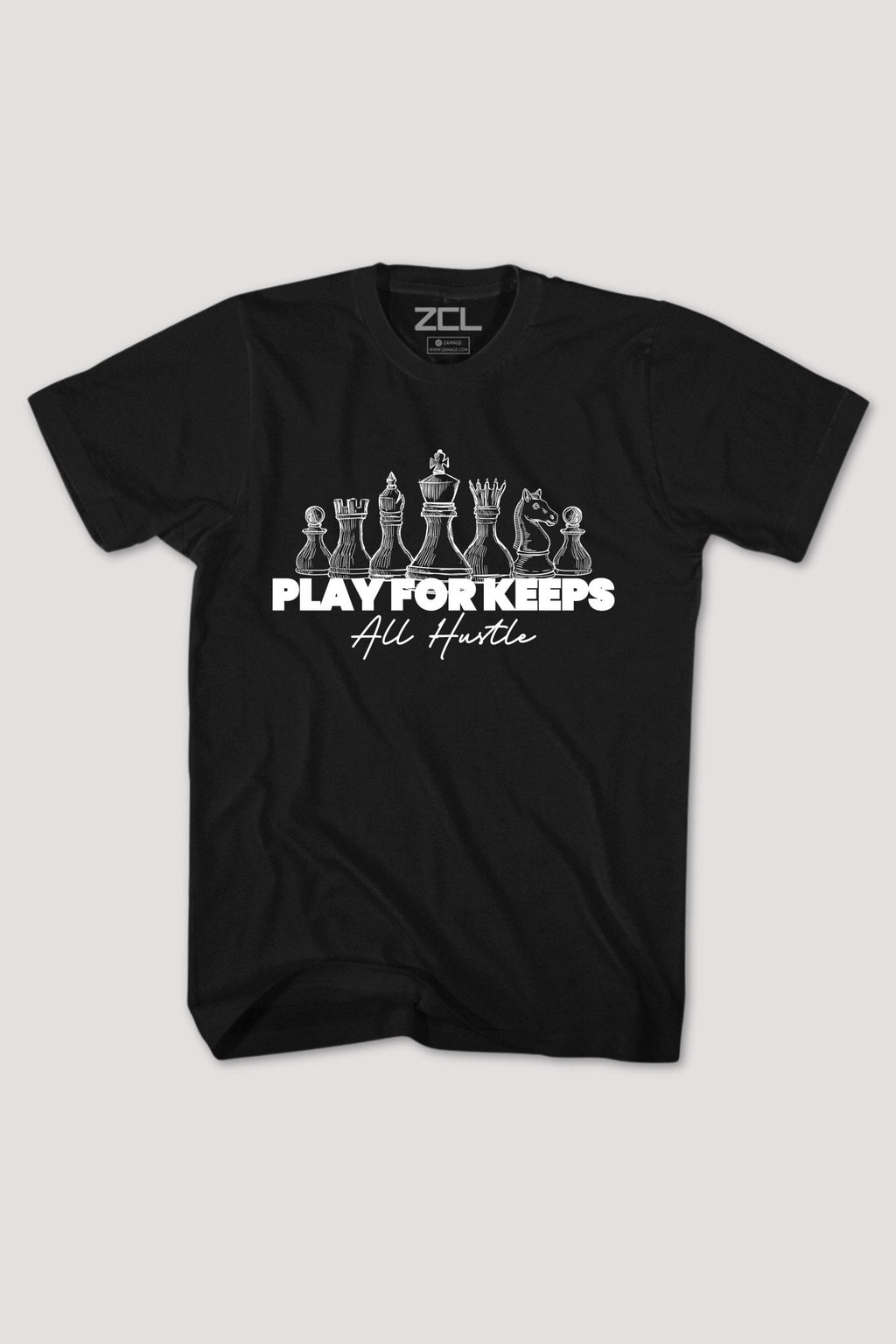 Play For Keeps Tee (White Logo)