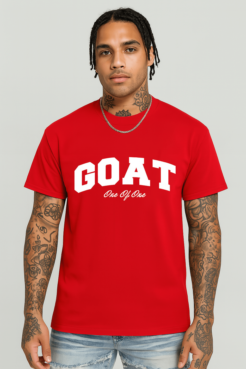 Premium Goat One Of One Tee (White Logo)