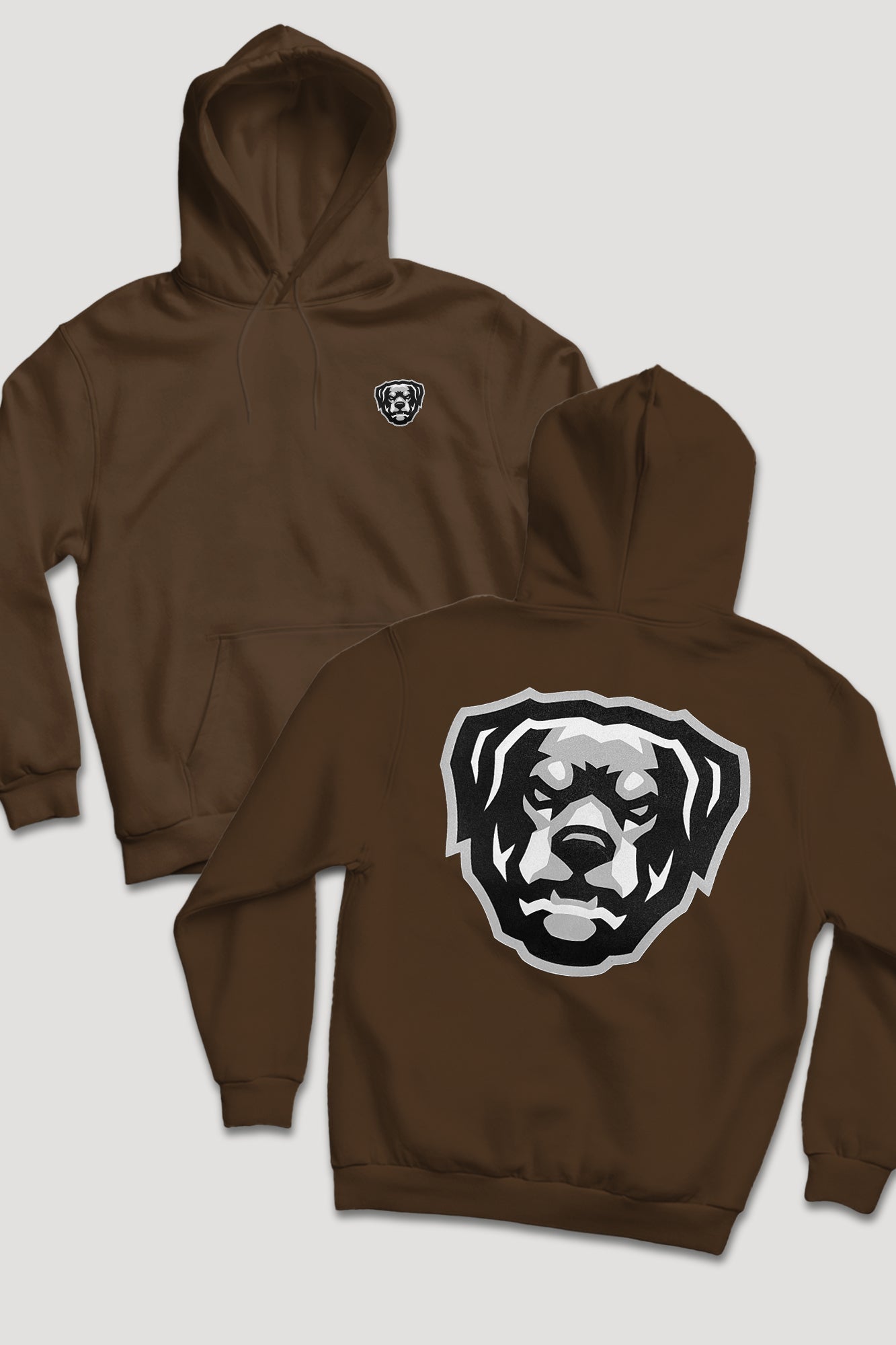 Puff Print HOV Hoodie (White - Black - Grey Logo)