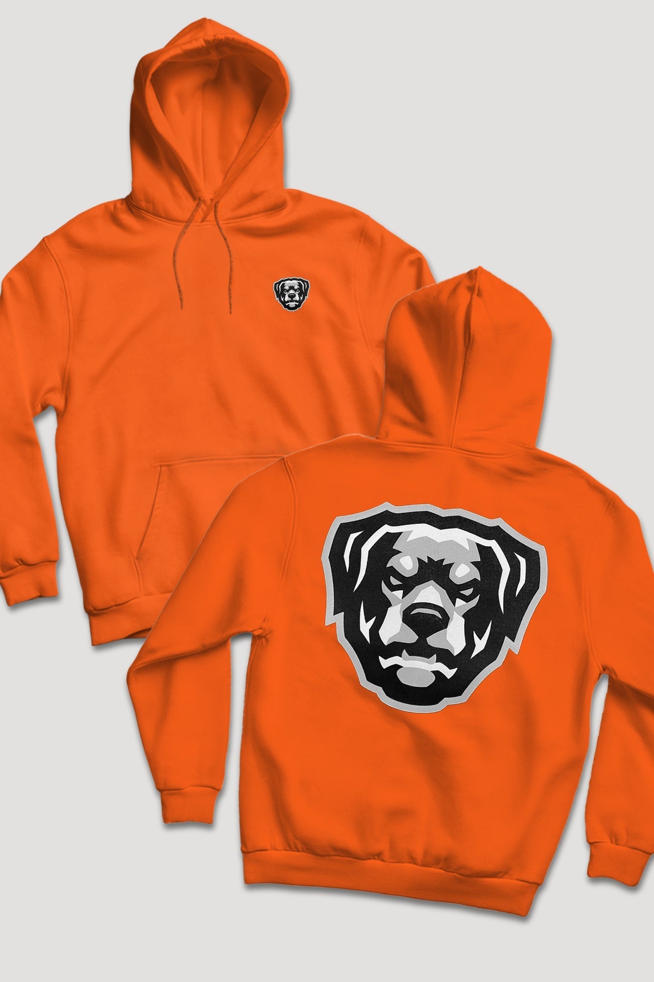 Puff Print HOV Hoodie (White - Black - Grey Logo)