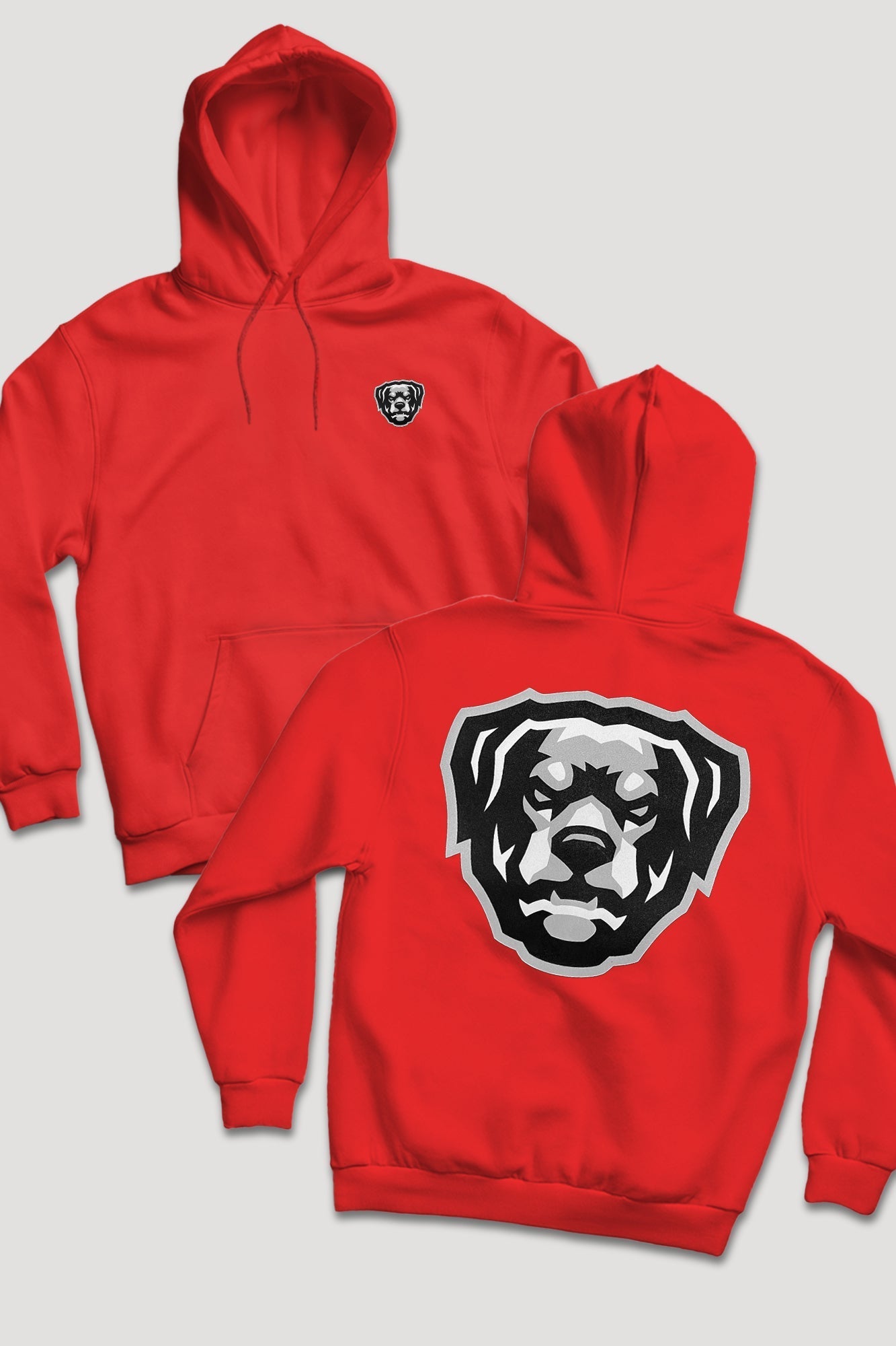 Puff Print HOV Hoodie (White - Black - Grey Logo)