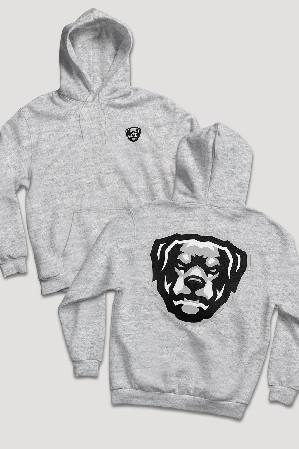 Puff Print HOV Hoodie (White - Black - Grey Logo)