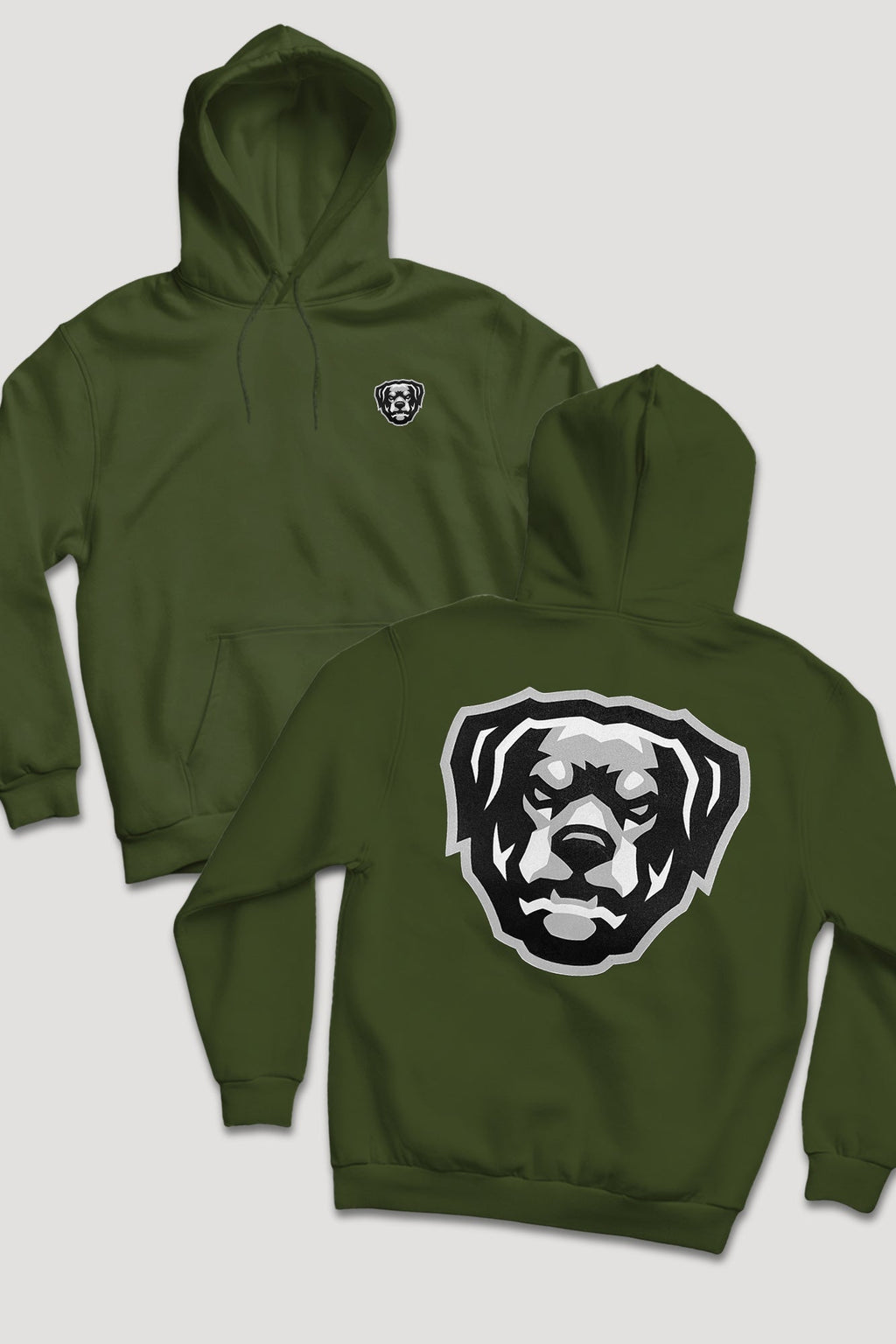 Puff Print HOV Hoodie (White - Black - Grey Logo)