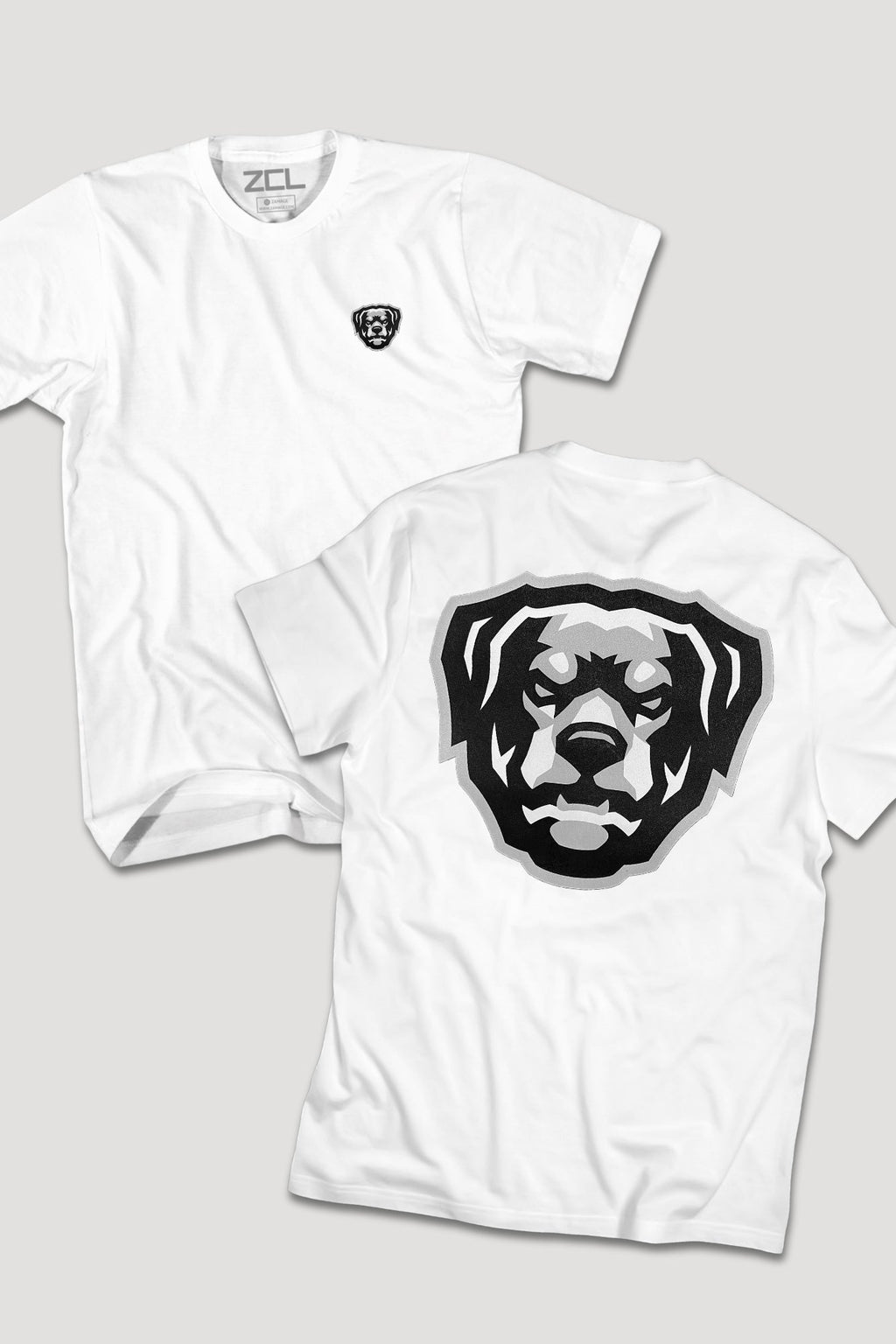 Puff Print HOV Tee (White - Black - Grey Logo)