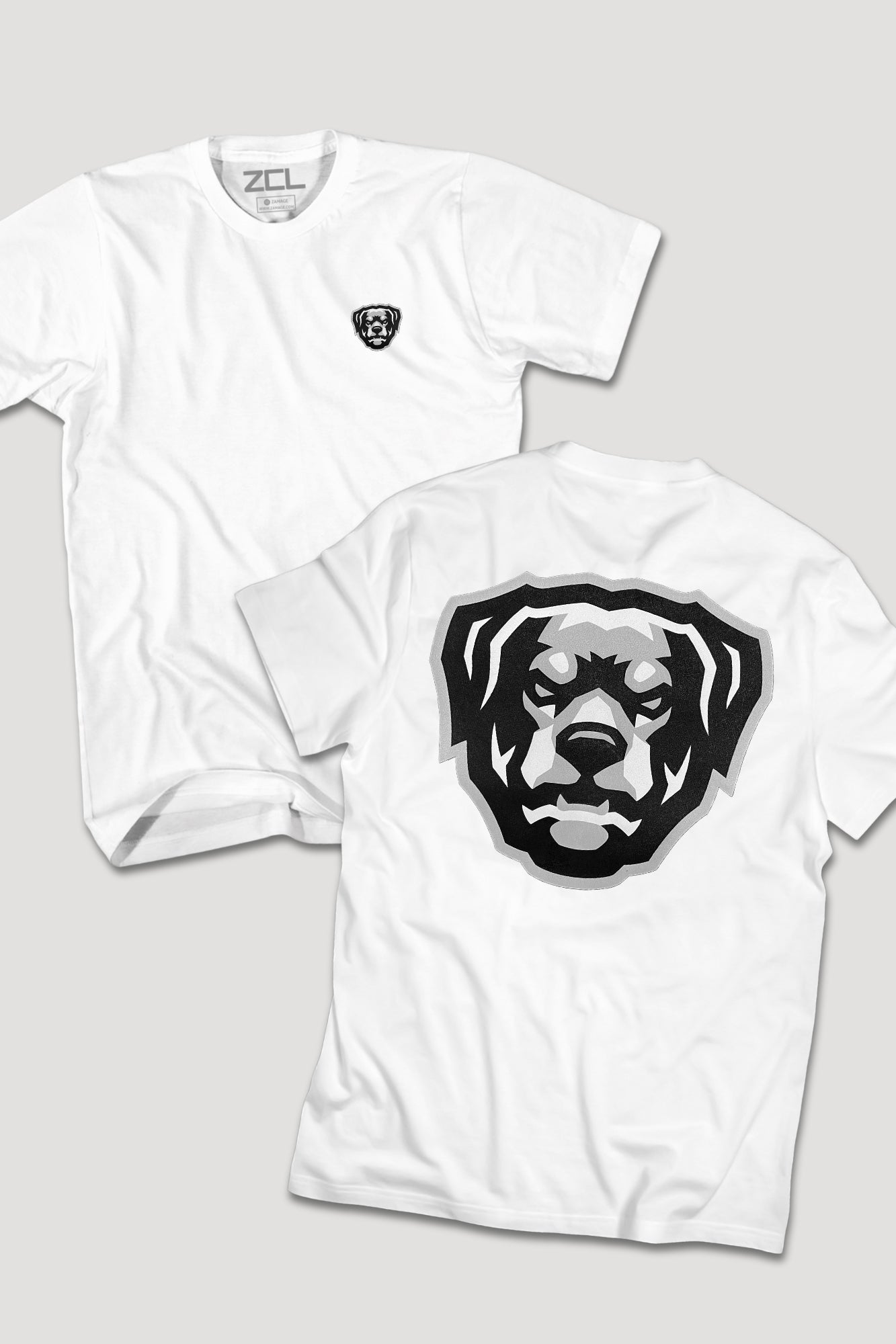 Puff Print HOV Tee (White - Black - Grey Logo)