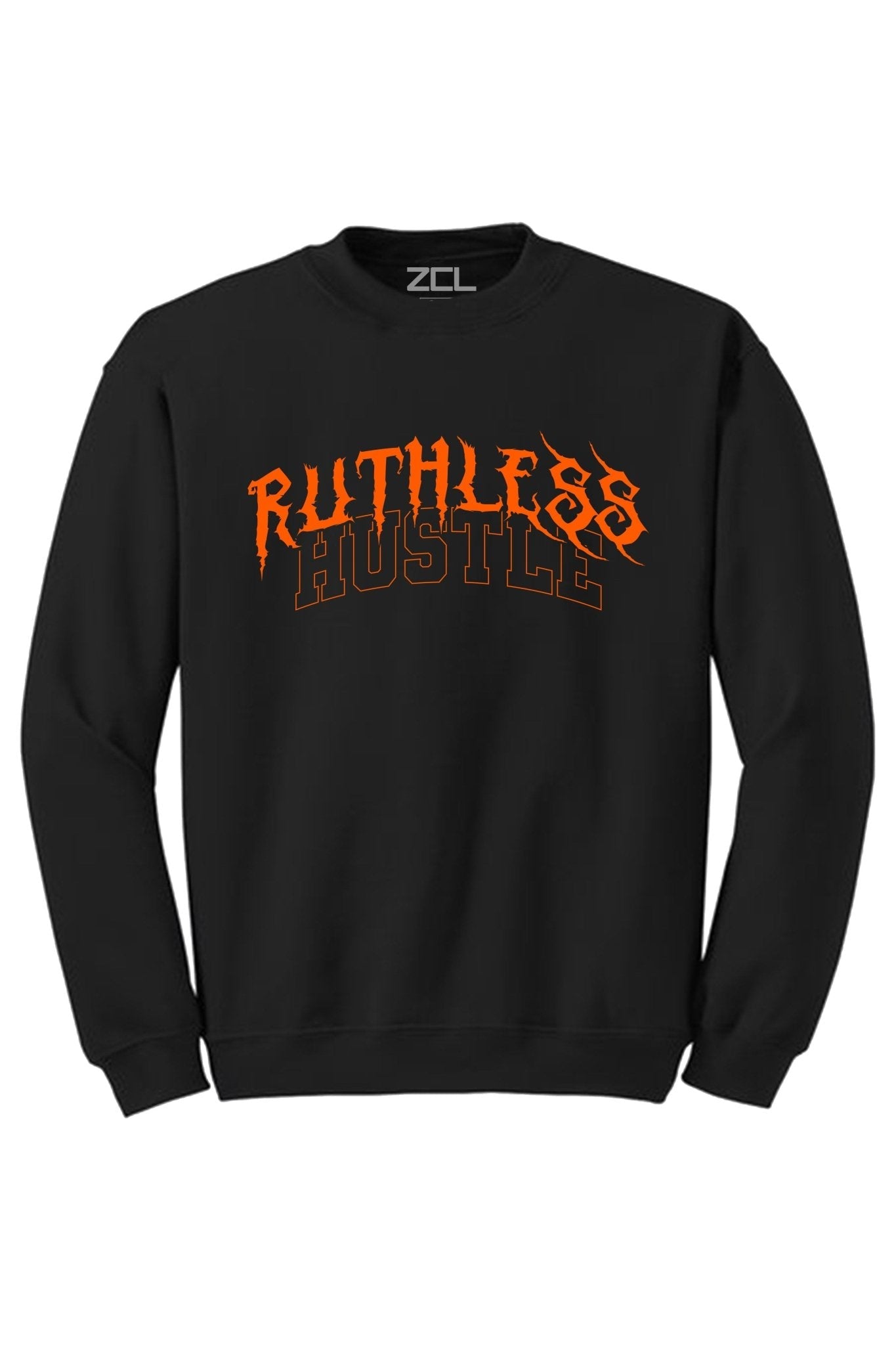 Ruthless Hustle Crewneck Sweatshirt (Orange Logo)