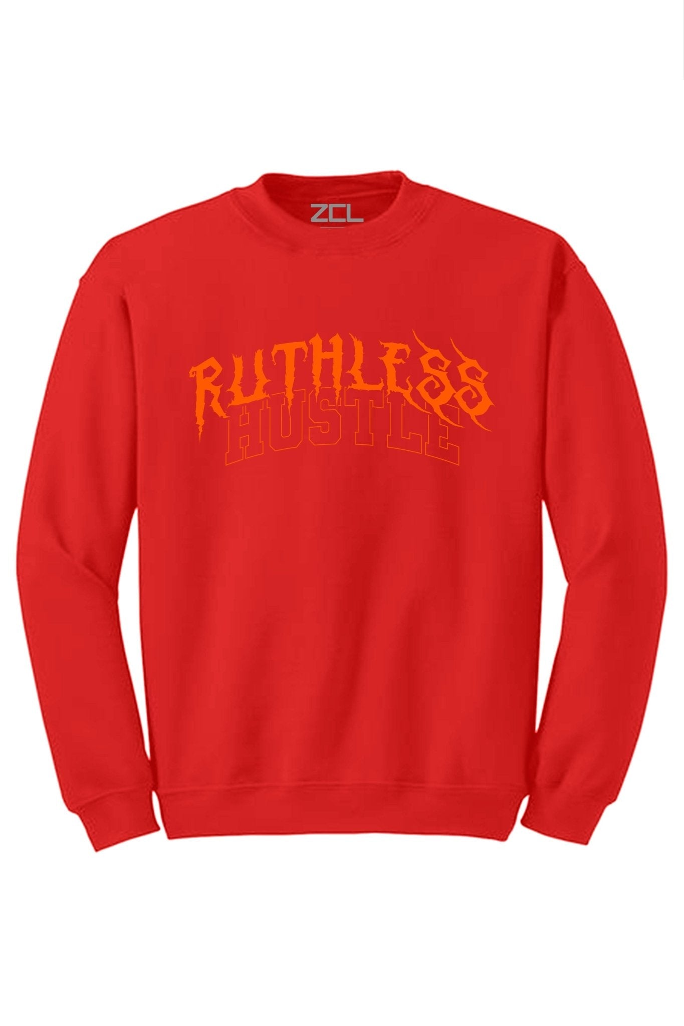 Ruthless Hustle Crewneck Sweatshirt (Orange Logo)