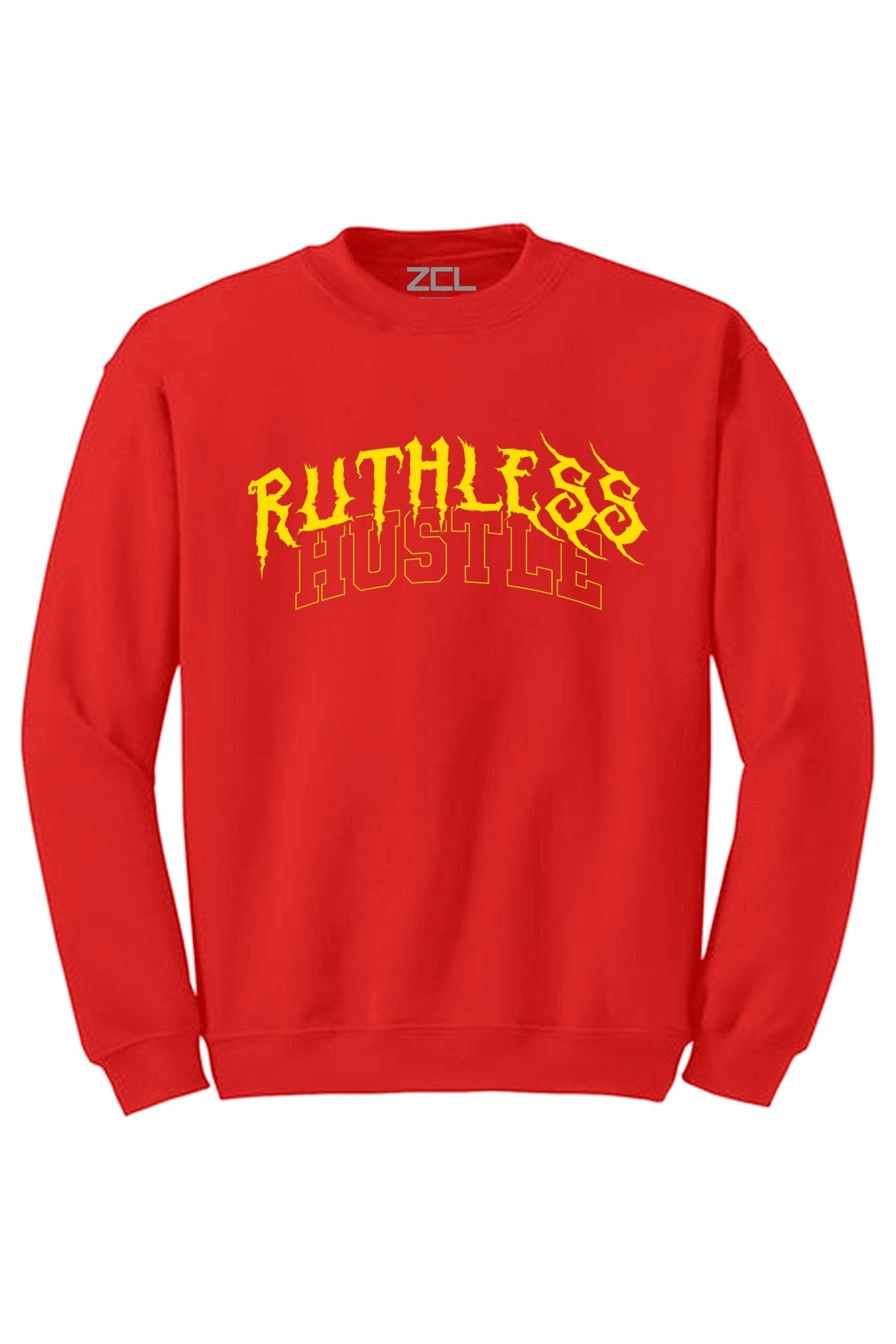 Ruthless Hustle Crewneck Sweatshirt (Yellow Logo)
