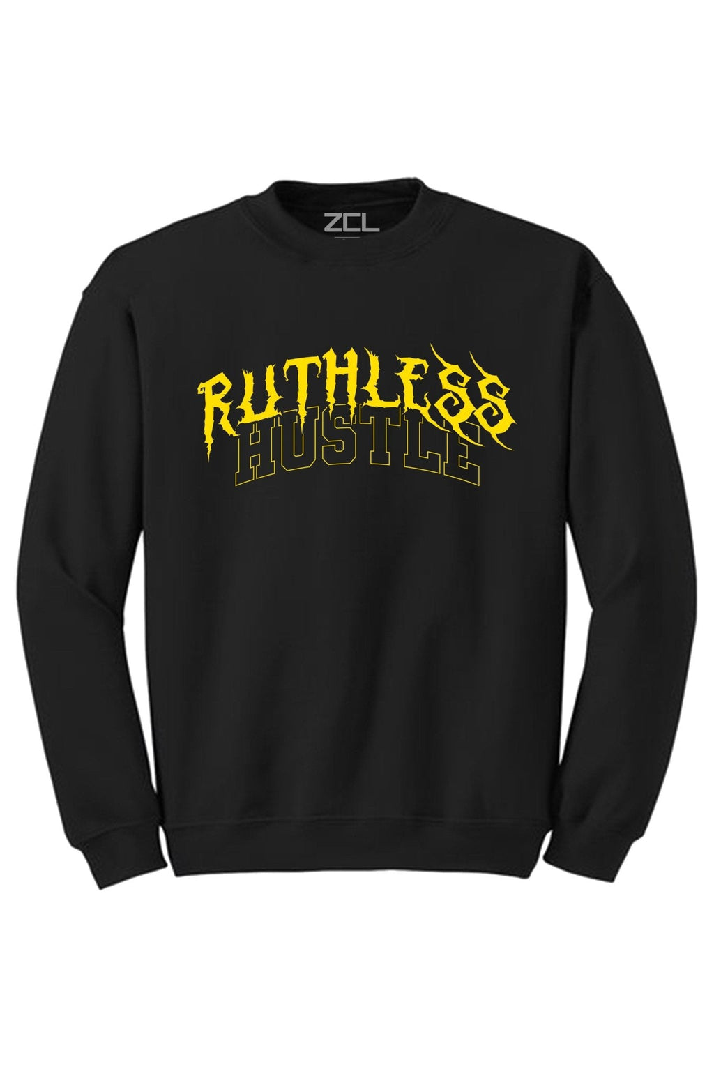 Ruthless Hustle Crewneck Sweatshirt (Yellow Logo)