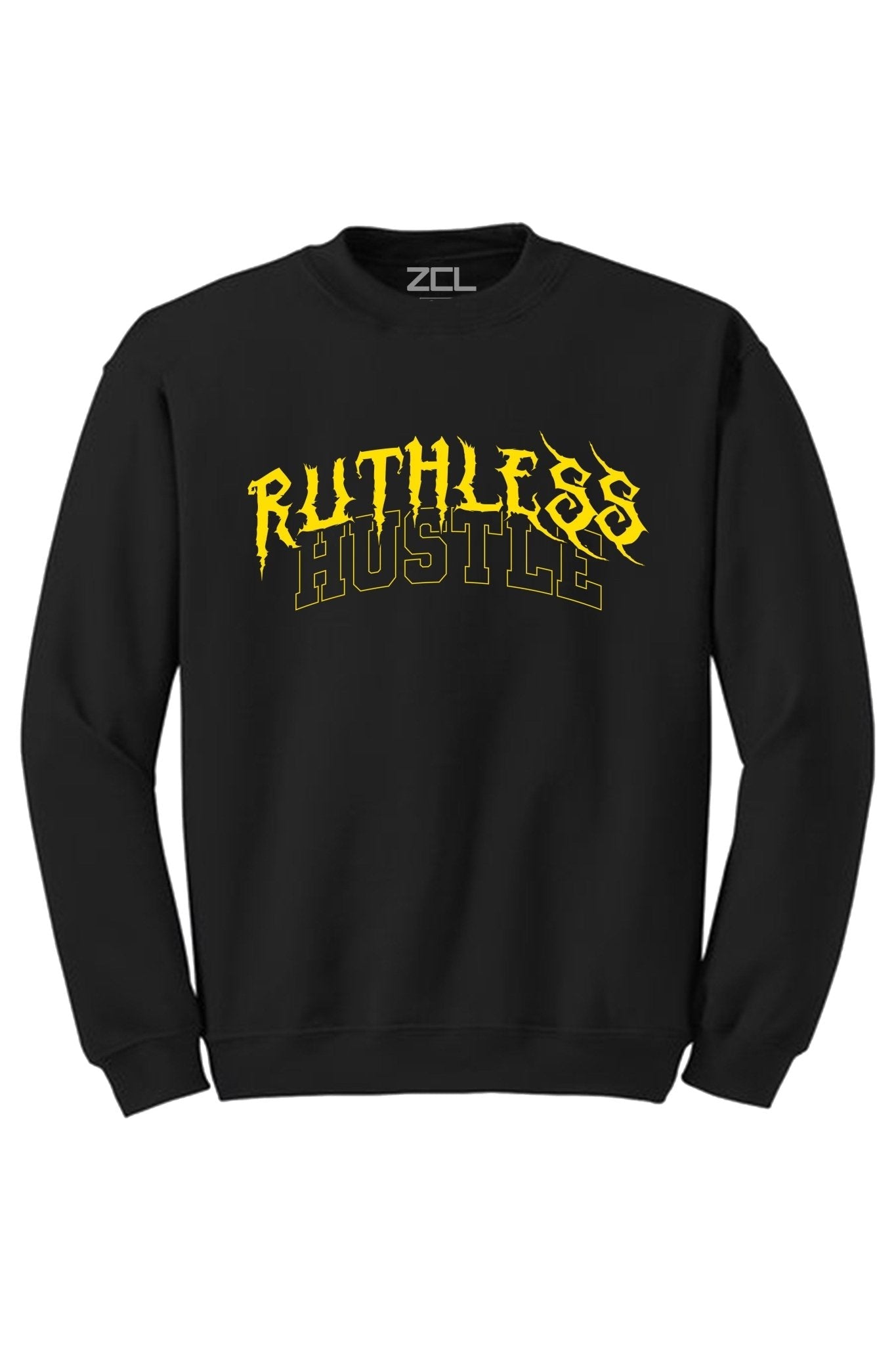 Ruthless Hustle Crewneck Sweatshirt (Yellow Logo)