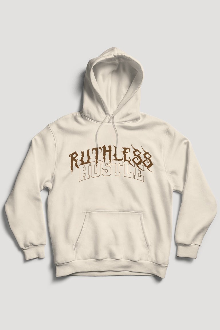 Ruthless Hustle Hoodie (Brown Logo)