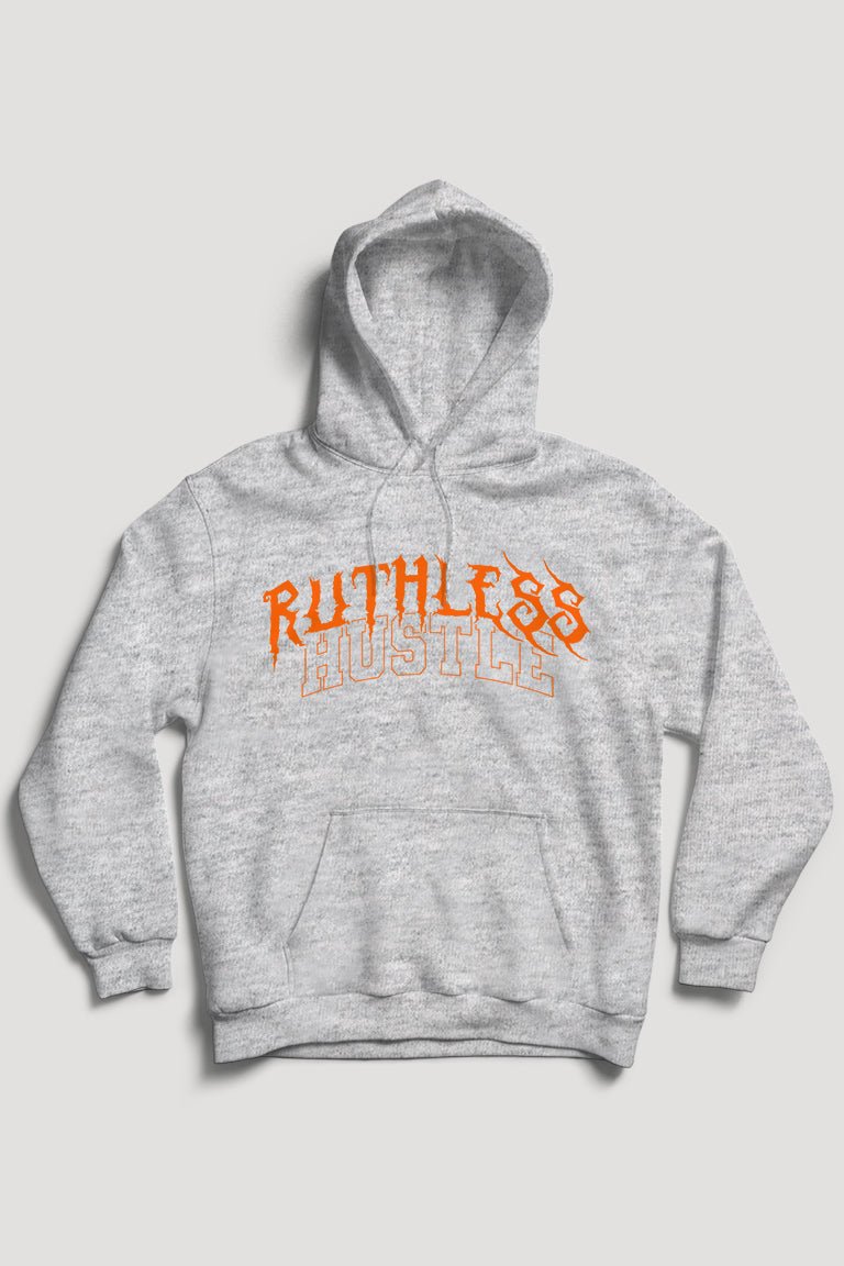 Ruthless Hustle Hoodie (Orange Logo)