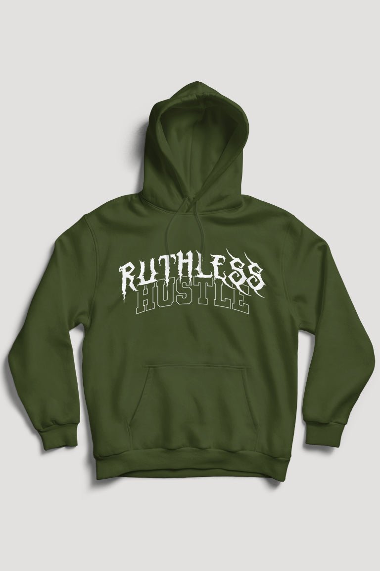 Ruthless Hustle Hoodie (White Logo)