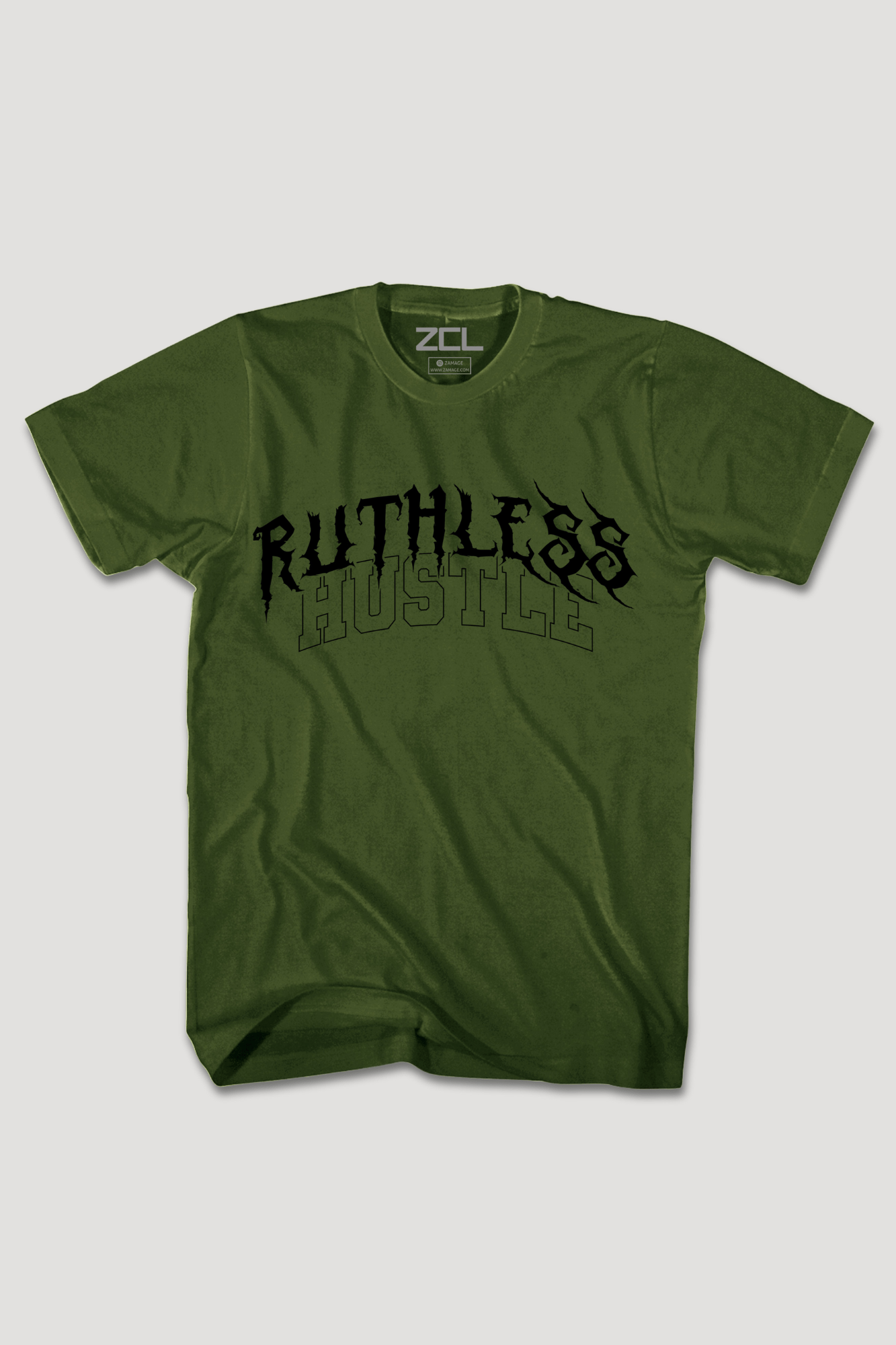 Ruthless Hustle Tee (Black Logo)
