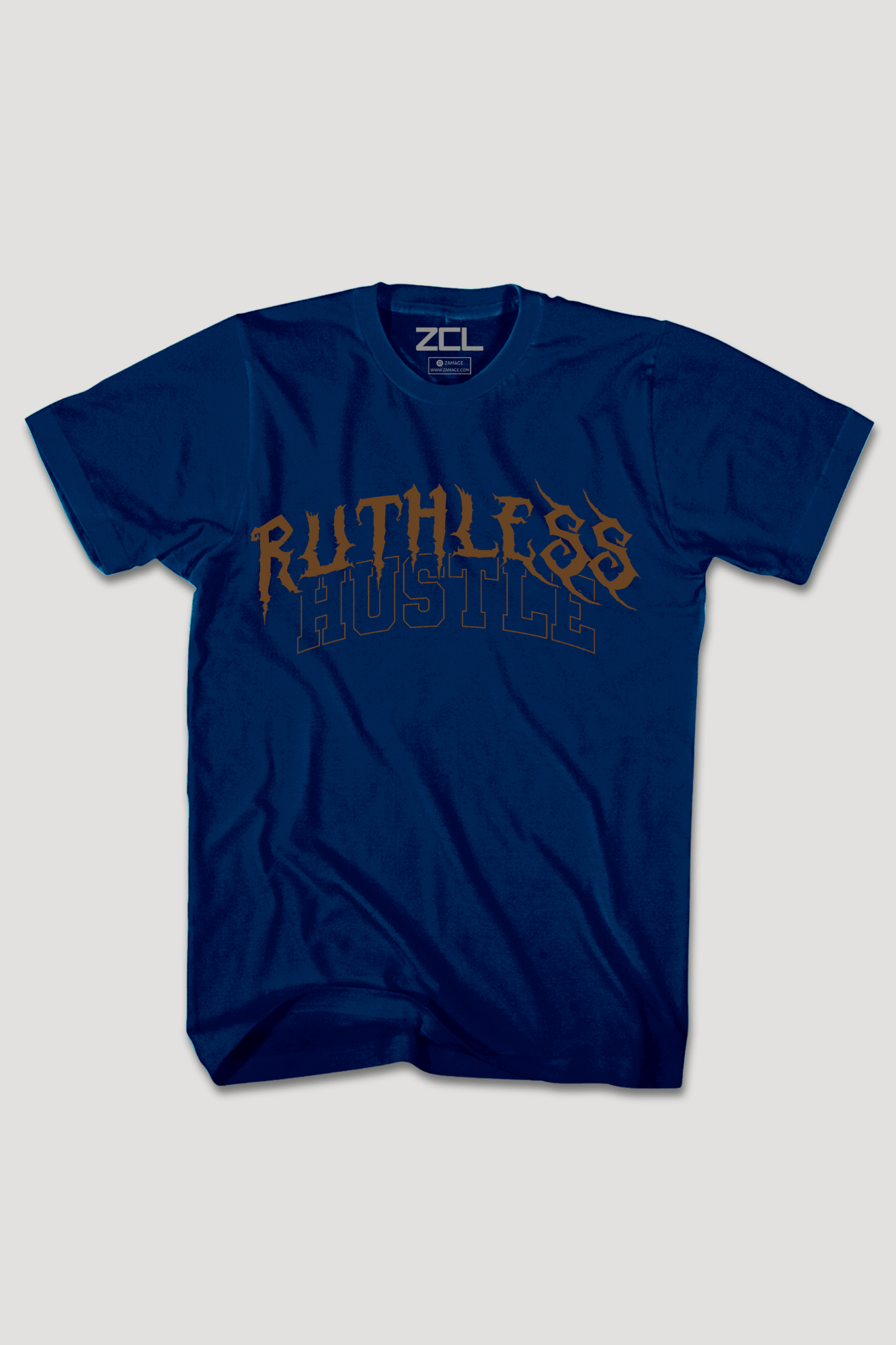 Ruthless Hustle Tee (Brown Logo)