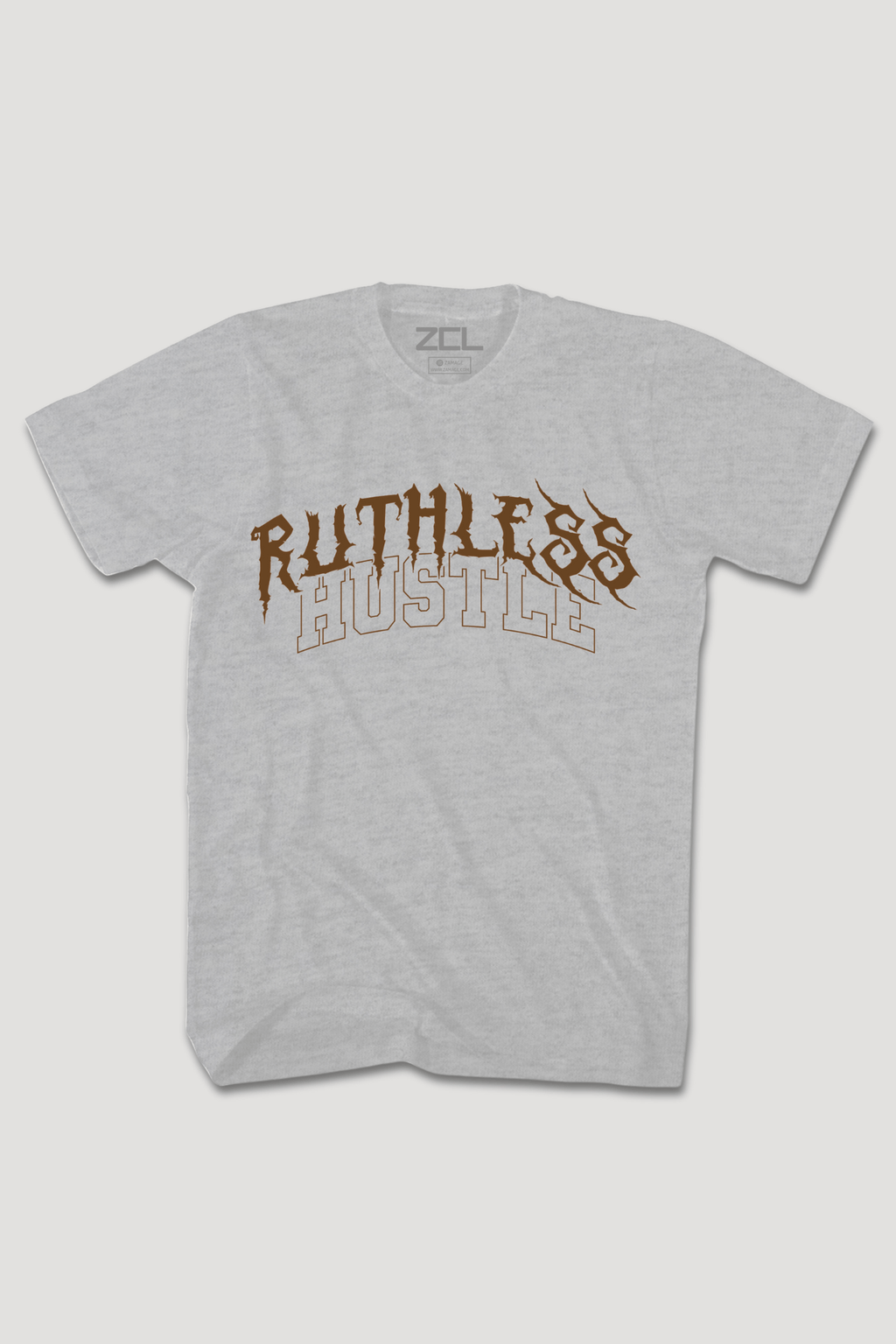 Ruthless Hustle Tee (Brown Logo)